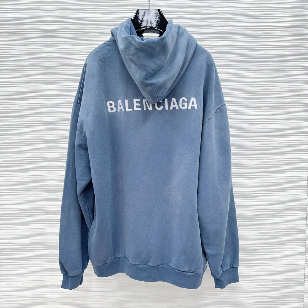 Balenciaga Washed Tie-Dye Hooded Sweatshirt Pullover #96232