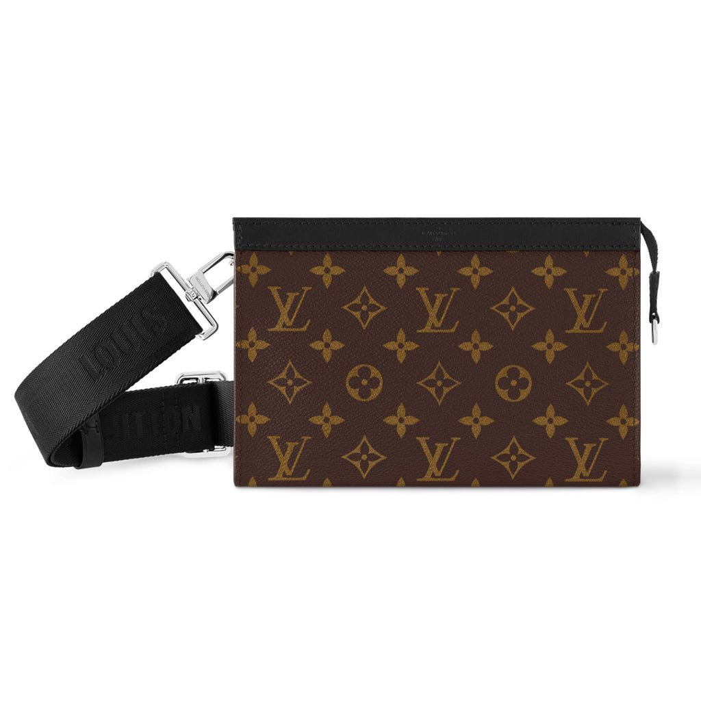 Louis Vuitton GASTON Classic printed men's and women's fashion Adjustable removable shoulder strap Zipper closure Coated canvas Shoulder bag Handbag Bags M14036 #78445