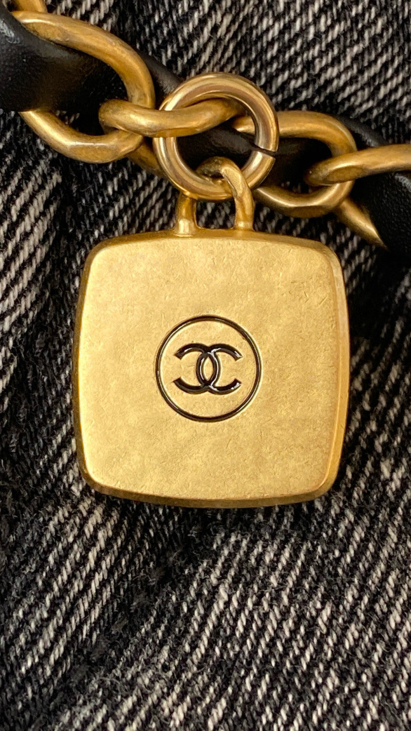 Chanel Women's Fashion Classic Solid Color Logo Denim Quilted Tote Shoulder Chain Bag Bags #79349