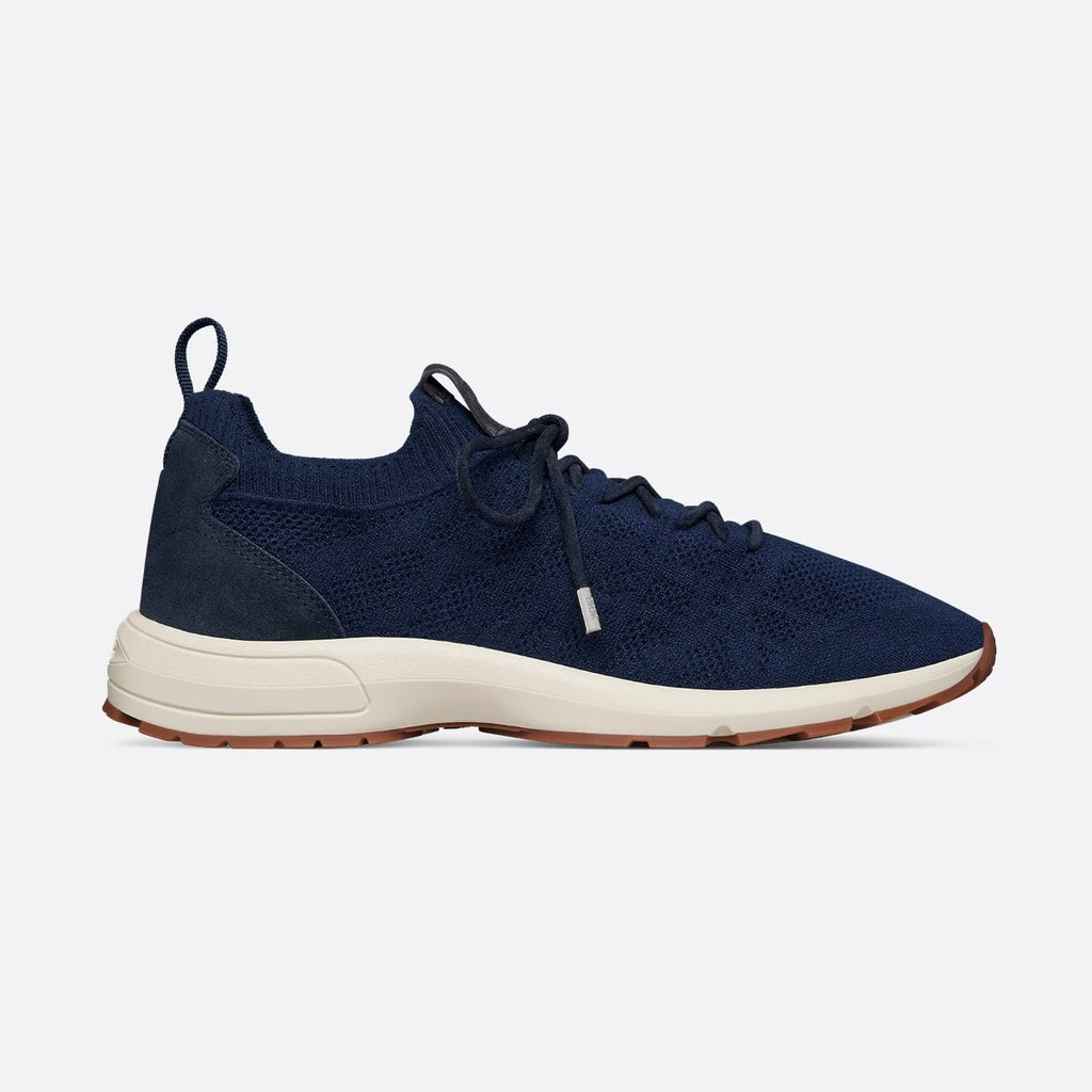 DIOR B80 Lounge Sneaker Dior Gray Cannage Cashmere Wool and Silk Knit with Dior Gray Suede#336623