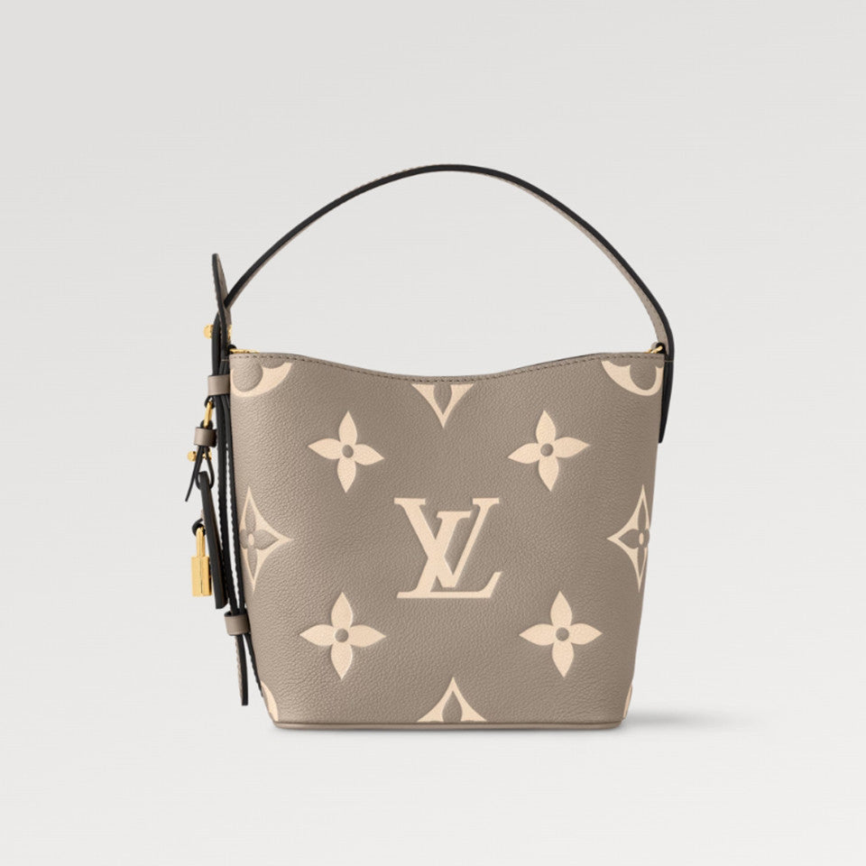 Louis Vuitton Women's ALL IN BB Handbag Logo Metal Padlock Leather Solid Color Shoulder Tote Bucket Bag Bags M13045 #81163