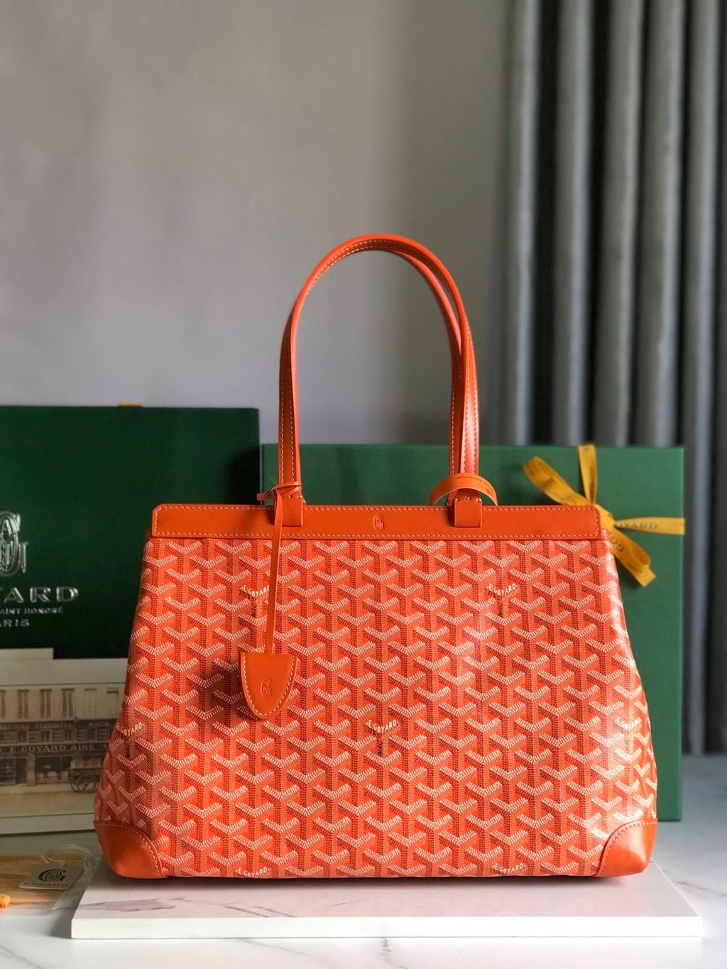 Goyard Bellechasse Biaude Small Tote Bag Commuter Series Everyday And Business Commuting Handbag/shoulder Bag Sandstone Y-shaped Graffiti Bag Bags #196803