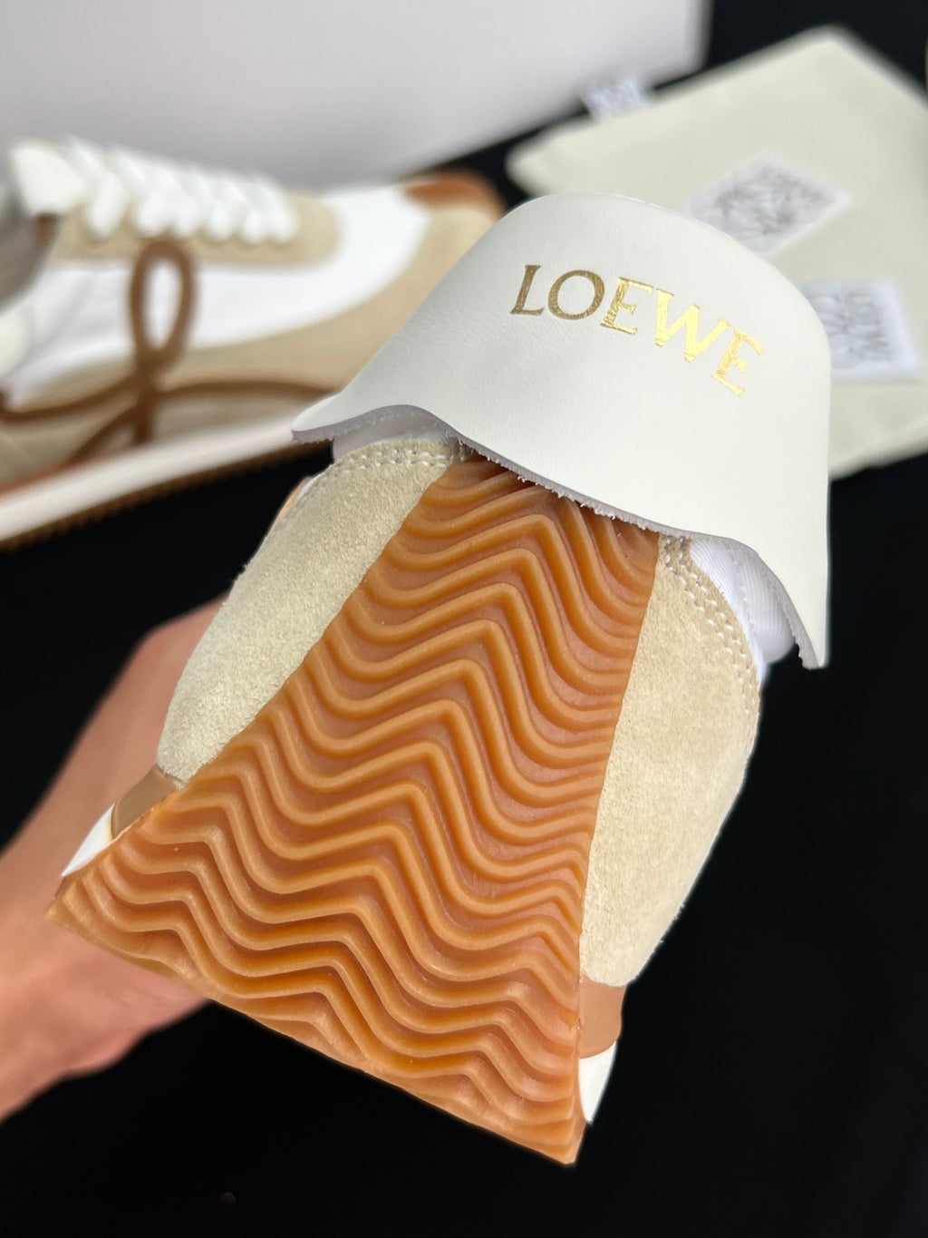 LOEWE Flow Runner 2.0 in Nylon and Suede #385055