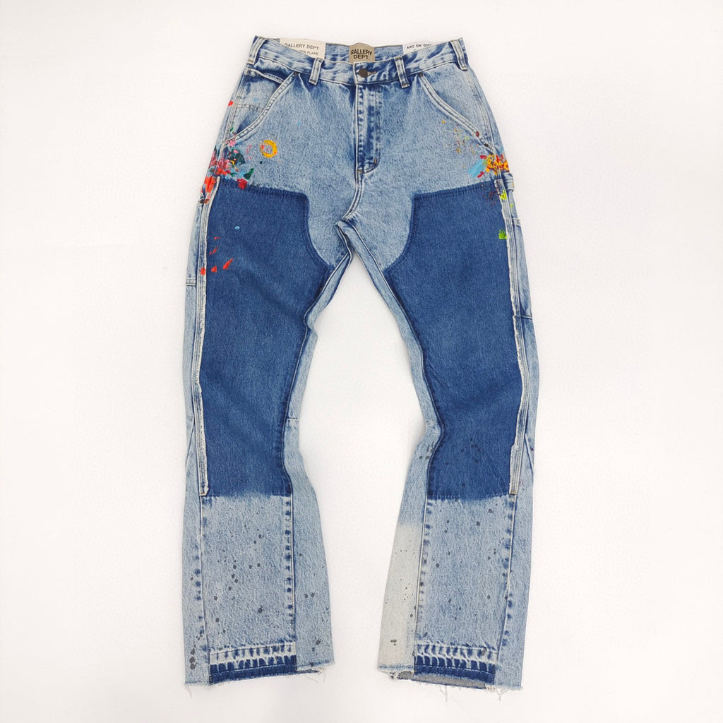 Gallery Dept Vintage Blue Spliced Jeans Pants #96557