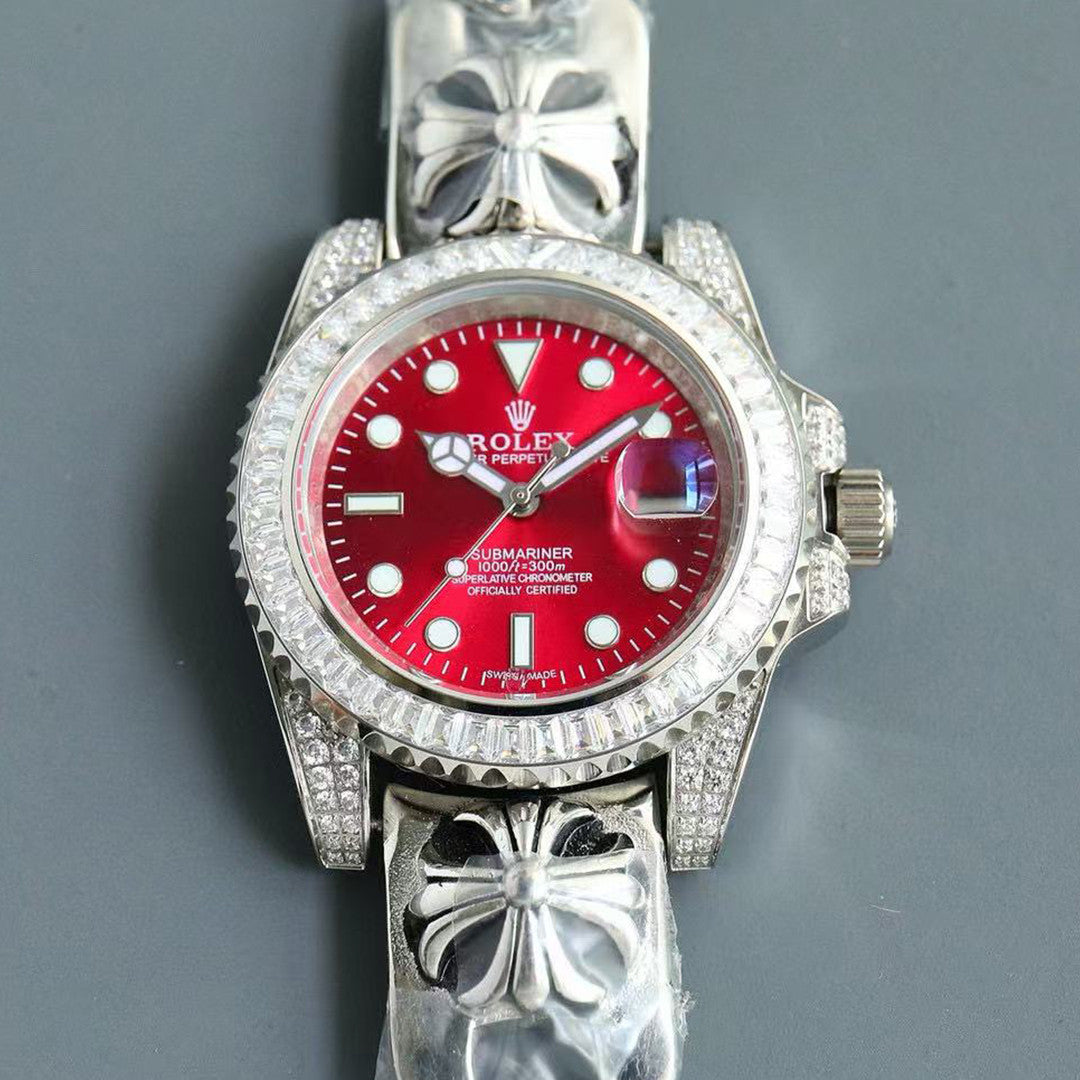 Rolex Men's Chrome Hearts Series Diamond-Set Watch With 316 Stainless Steel Case And Automatic Mechanical Movement  Accessories #81469