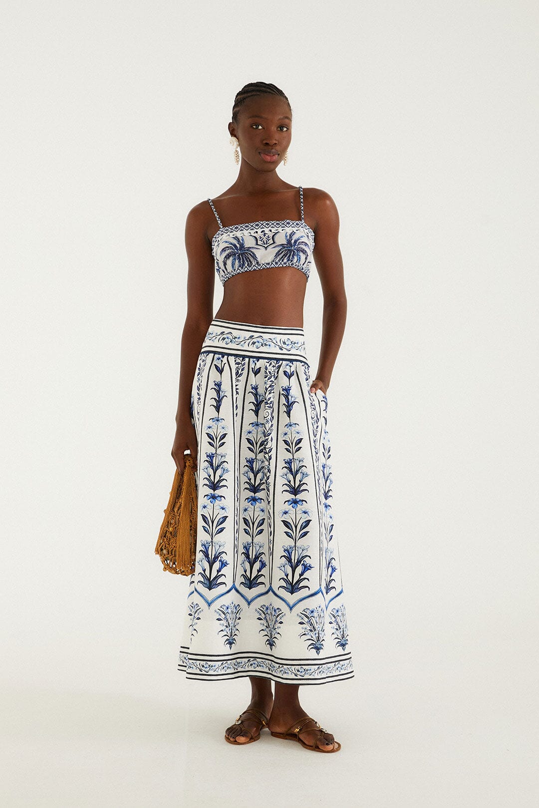 Off-White Flowers Arch  Maxi Skirt