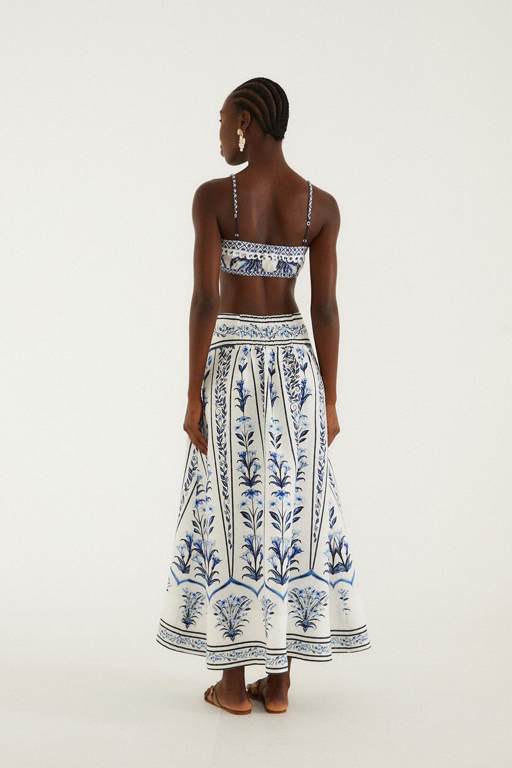 Off-White Flowers Arch  Maxi Skirt