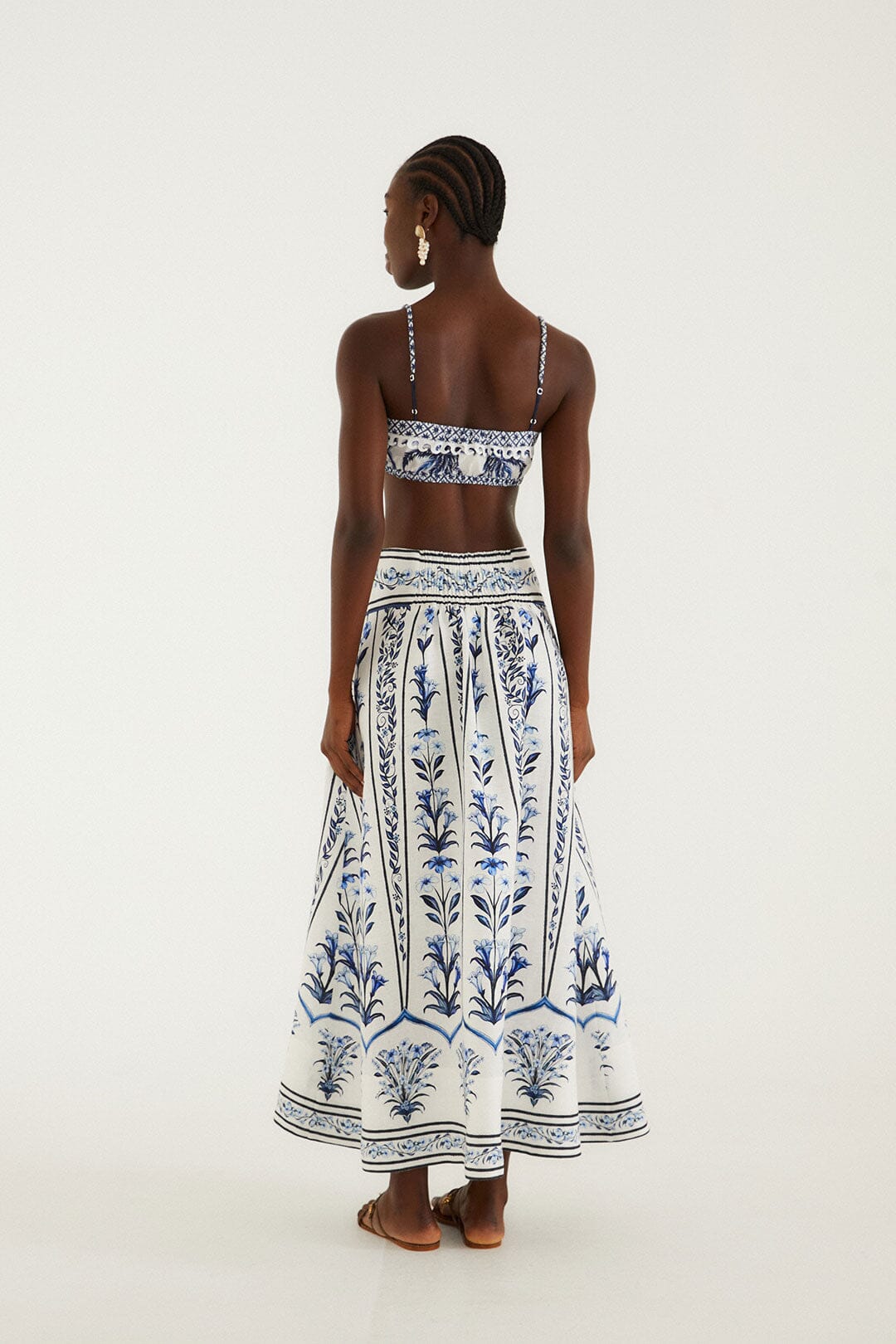 Off-White Flowers Arch  Maxi Skirt
