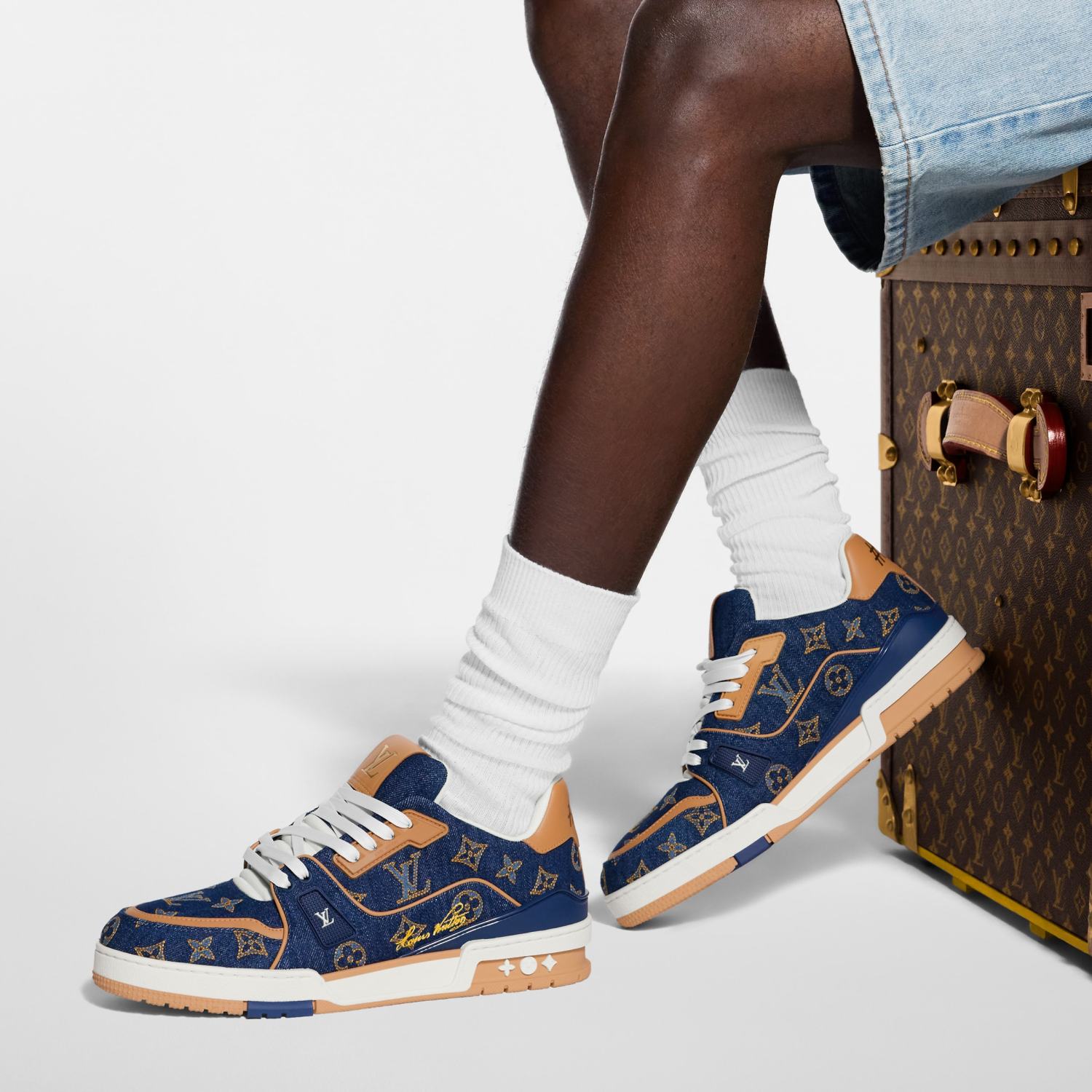 Louis Vuitton LV Trainer Sneaker Shoes 1AJ363 1AJ343 #335591