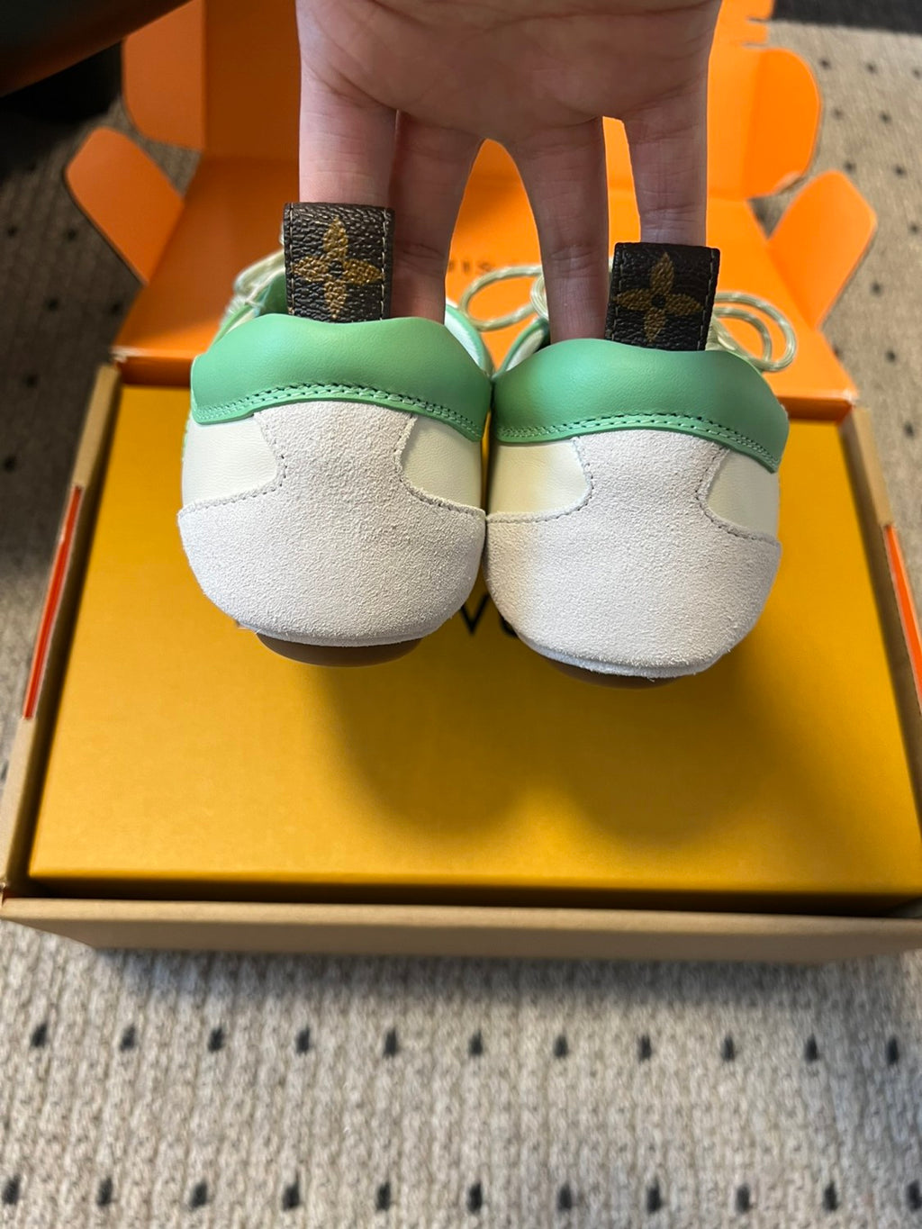 Louis Vuitton LV SNEAKERINA Women's Spring/fall Fashion Casual Round Toe Lace Up Leather Low Top Ballet Style Shoes With Thin Soles Shoes #78176