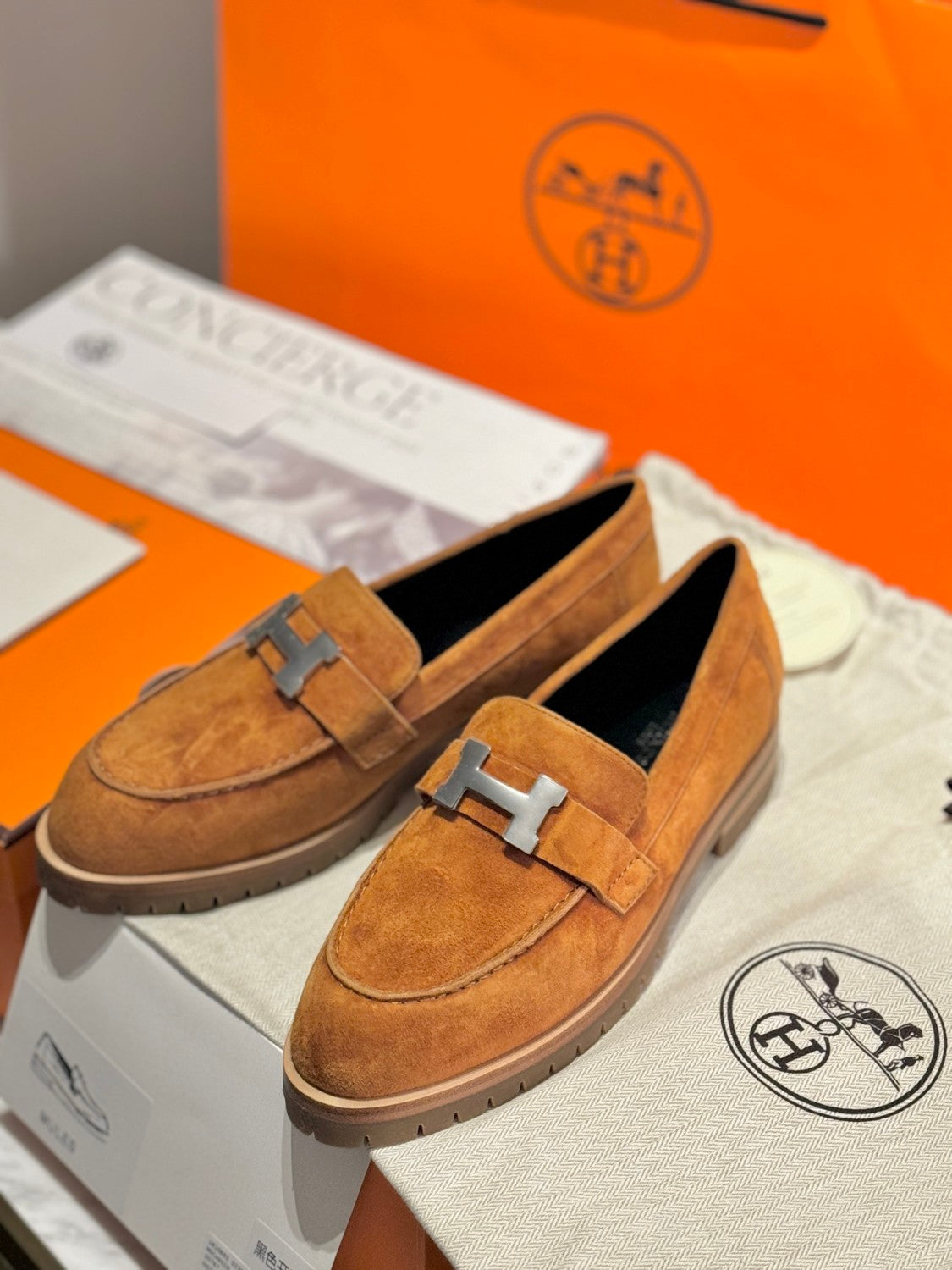 Hermes Faubourg Loafer #336752