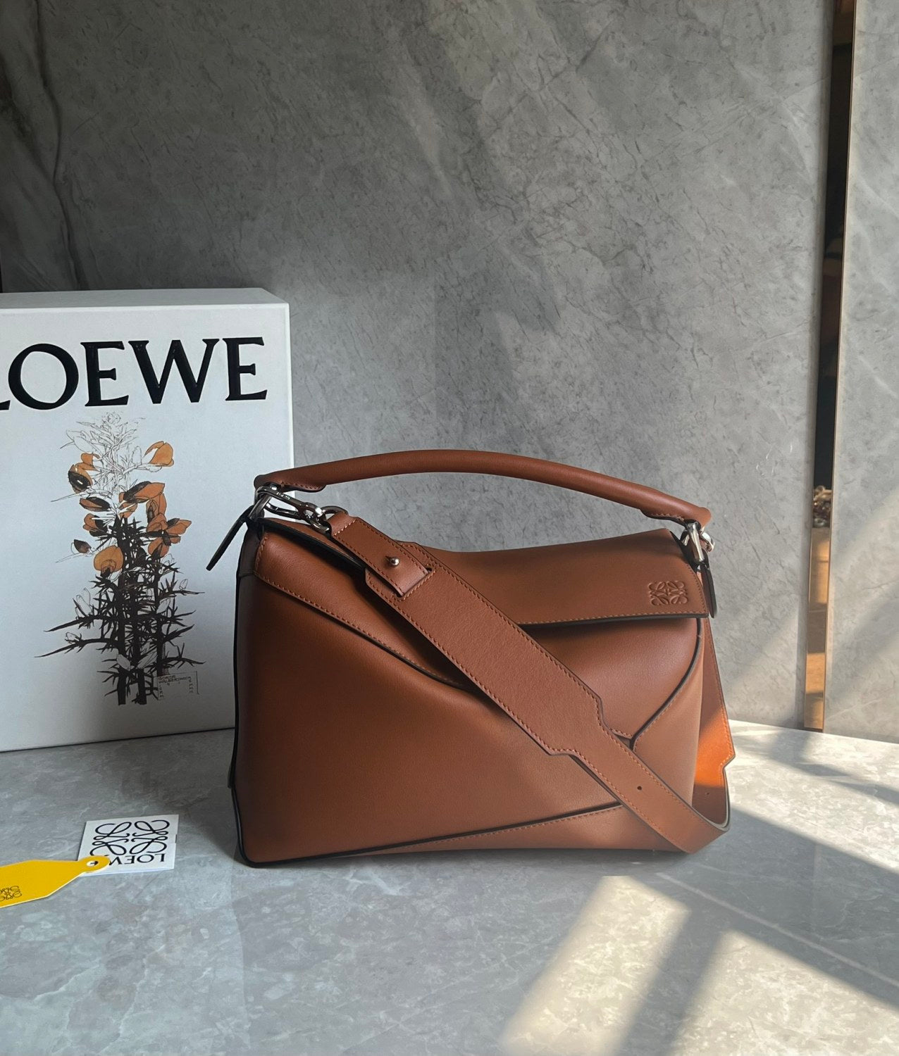 Loewe Women's Medium Grained Cowhide Puzzle Handbag Solid Color Patchwork Crossbody Bags Bag 0010896454 #76833