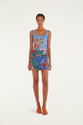Multicolor Dream Landscape Mini Dress