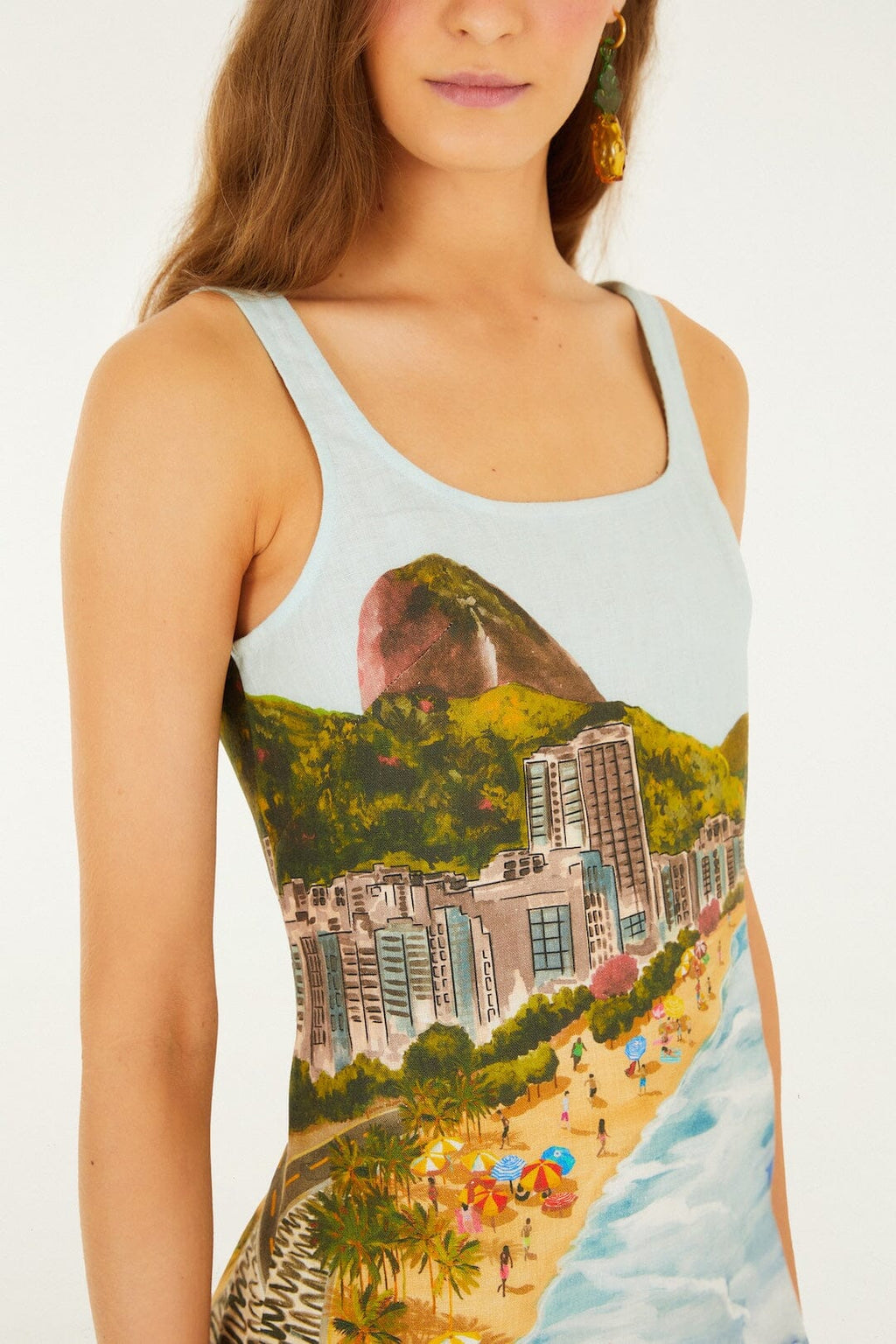 Multicolor Copacabana Beach Mini Dress
