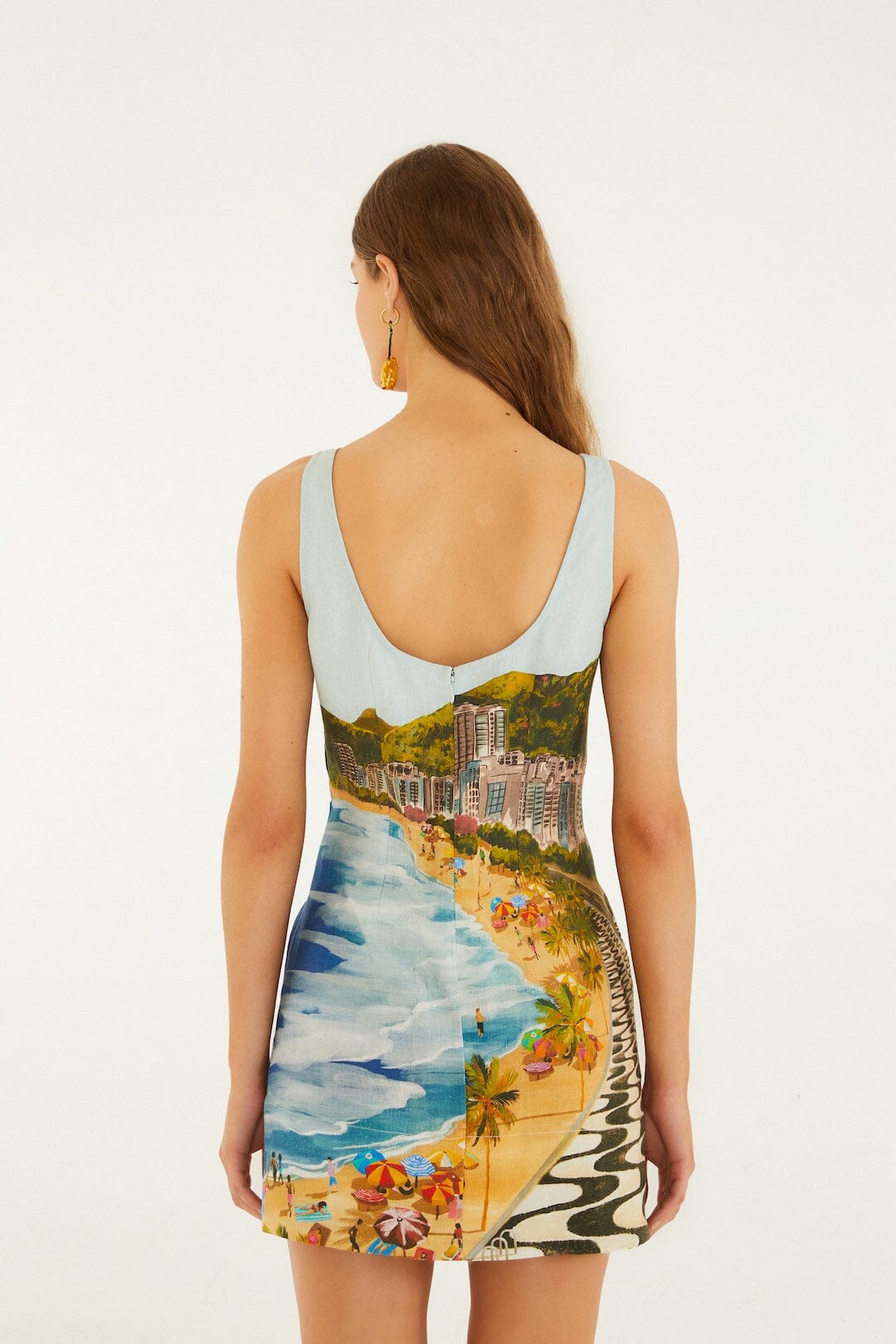 Multicolor Copacabana Beach Mini Dress