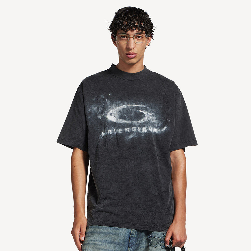 Balenciaga Top-quality Version Washed Crayon Loop T-shirt Medium Fit #336944