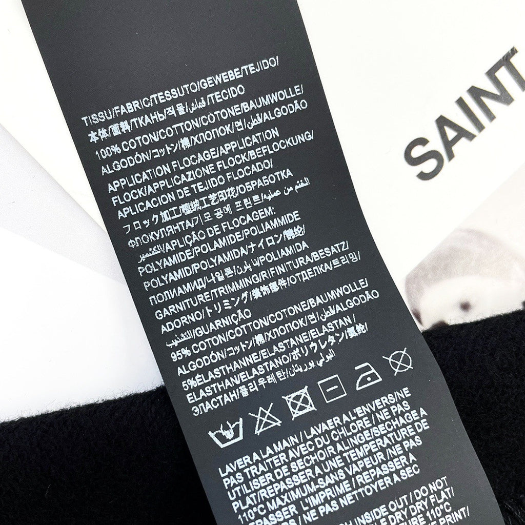 Saint Laurent Men's and Women's  50s Signature Hoodie #333515