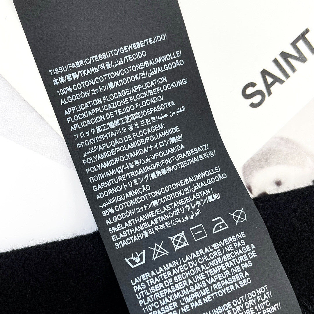 Saint Laurent Men's and Women's  50s Signature Hoodie #333515