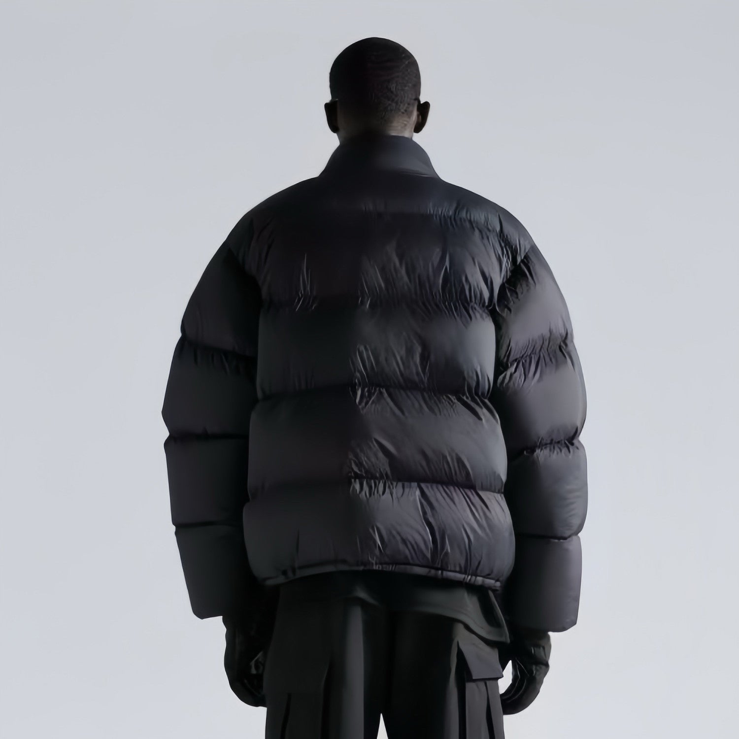 Balenciaga Men's Winter Skiweare - 3B Sports Lcon Ski Puffer In Black Zip Down Jacket #97386