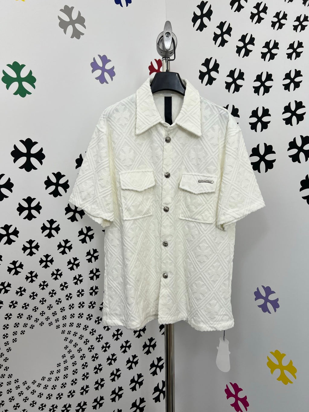 Chrome Hearts Terry Jacquard Short-sleeved Shirt #375817