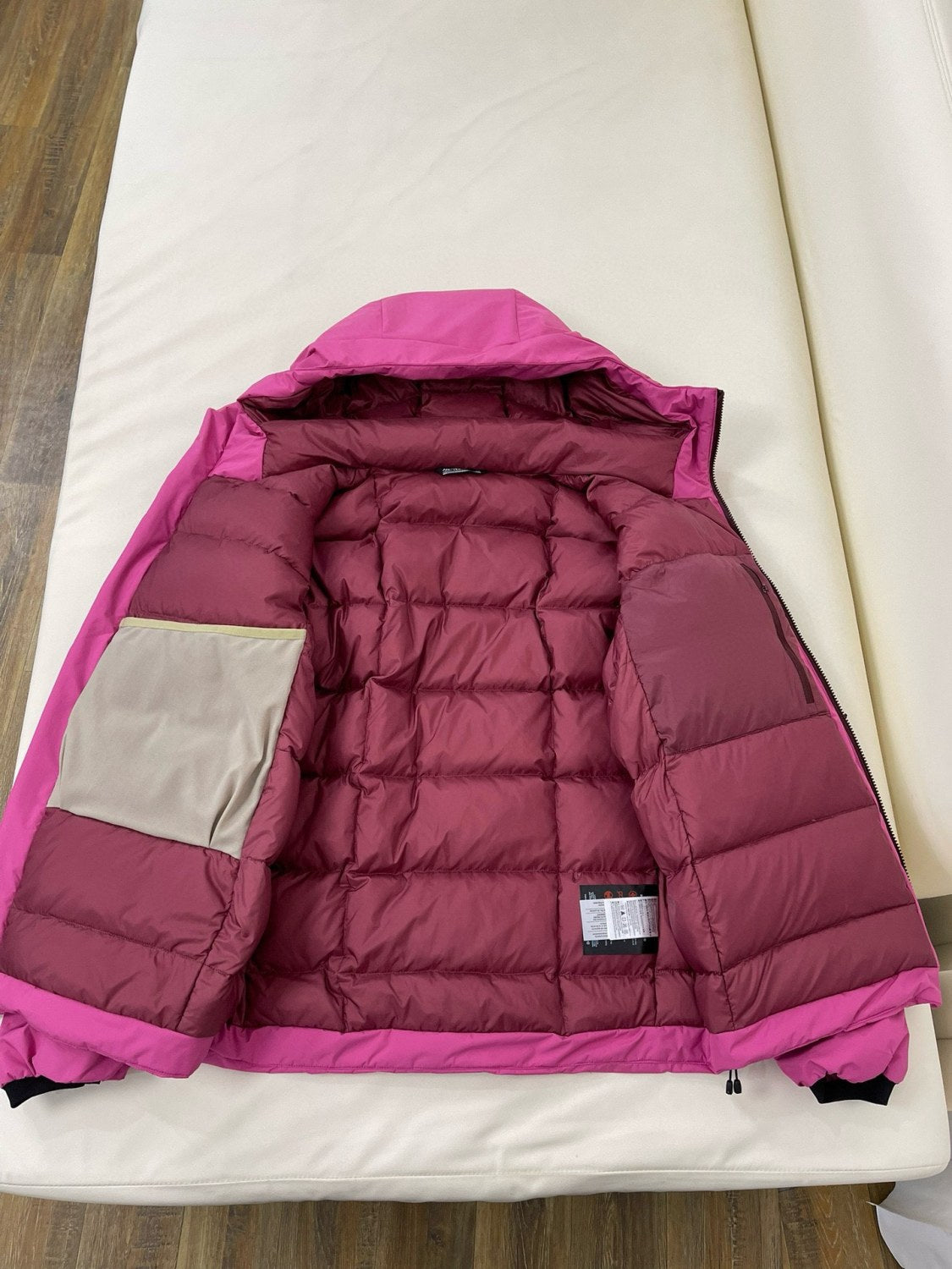 Arcteryx Men's Women's Colorblocking Autumn And Winter Even Hard Shell Hooded Puffer Down Jacket Long Sleeve Loose Jacket Coat Ngvp #9533