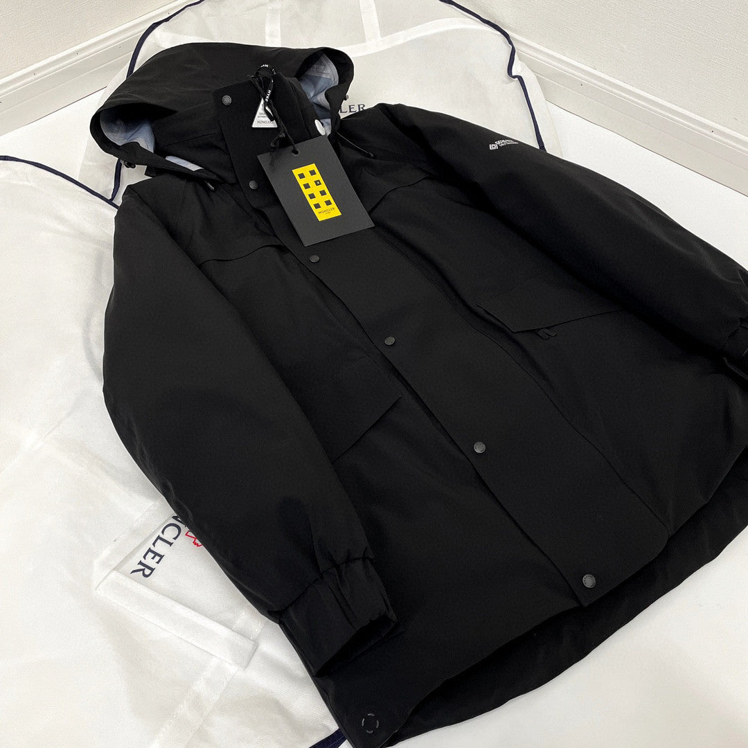 Moncler Black Hooded Down Jacket #22155