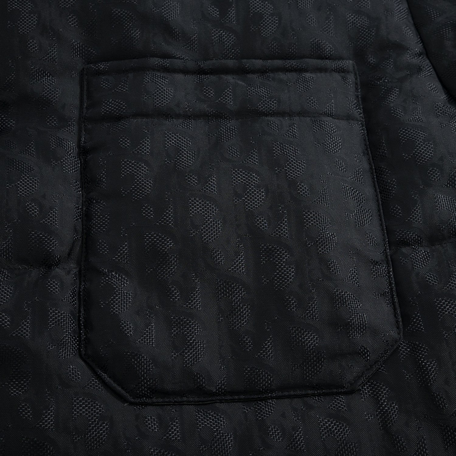 Dior Men's Fall And Winter Black Dark Logo Print Lapel Single Breasted Long Sleeved Puffer Down Jacket #74317