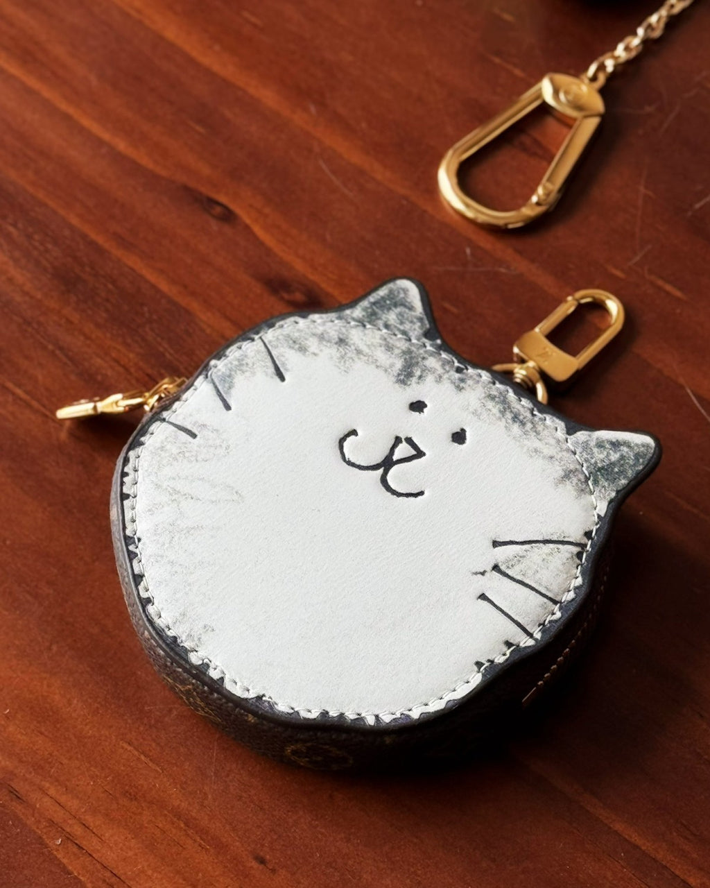 Louis Vuitton Kitty Coin Purse Wallet Phone Holder Slippy Coin Purse #332789