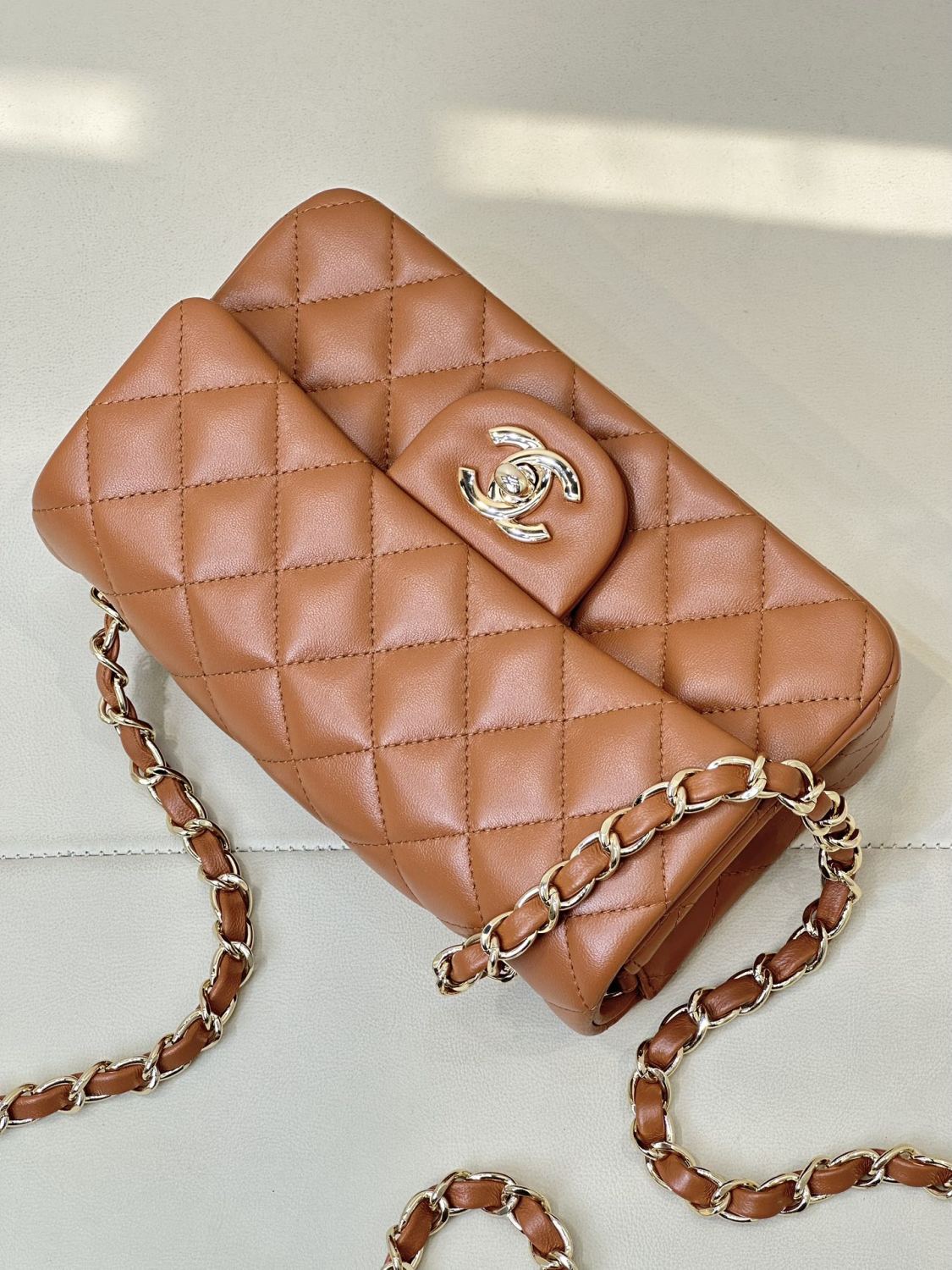 Chanel Women's Solid Color Classic Metal Chain Leather Flap Bag. Shoulder Bag Crossbody Bags #78116