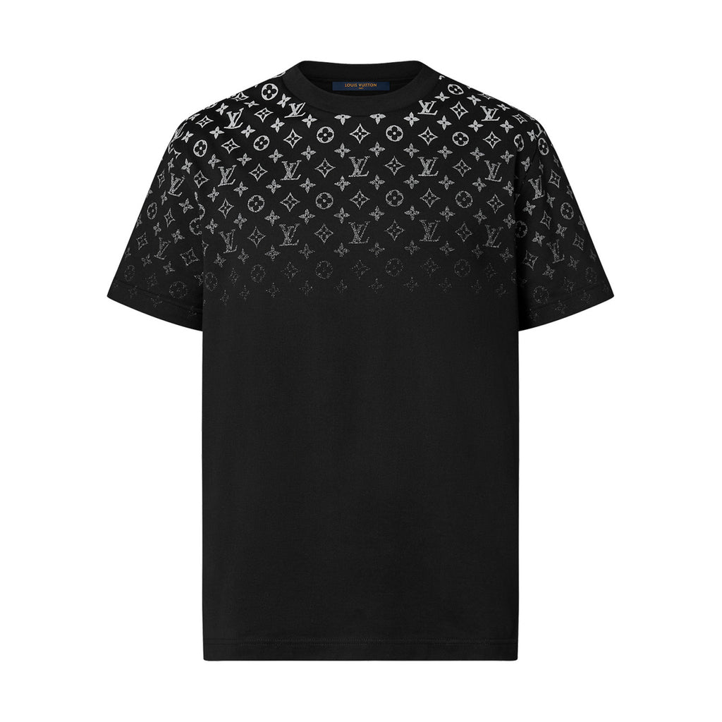 Louis Vuitton Men's Summer Gradient Logo Print Round Neck Cotton Short Sleeve T-Shirt #99789