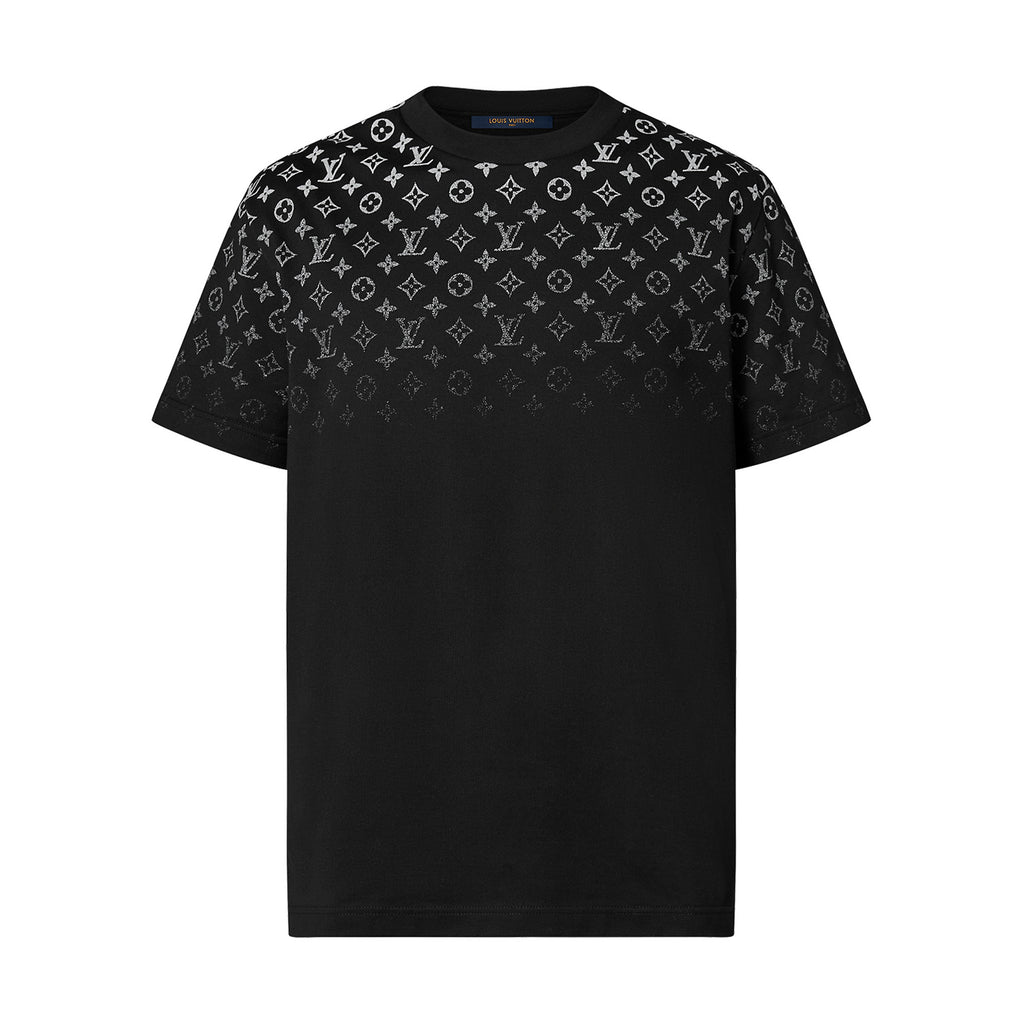 Louis Vuitton Men's Summer Gradient Logo Print Round Neck Cotton Short Sleeve T-Shirt #99789