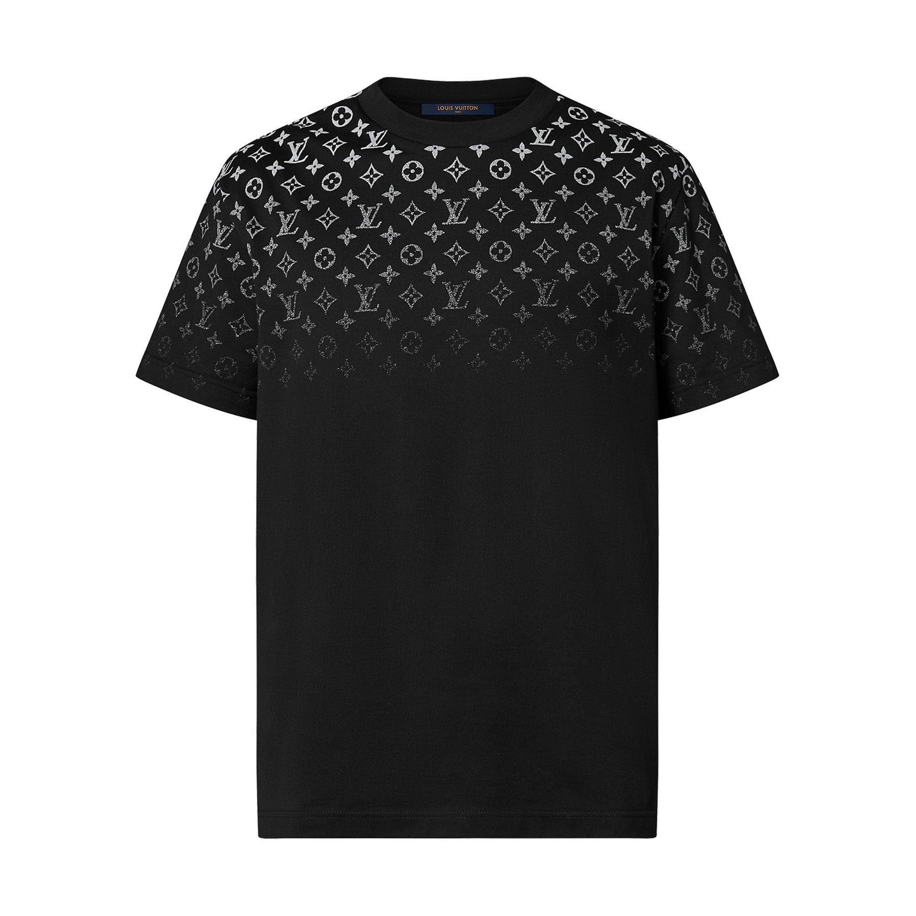 Louis Vuitton Men's Summer Gradient Logo Print Round Neck Cotton Short Sleeve T-Shirt #99789