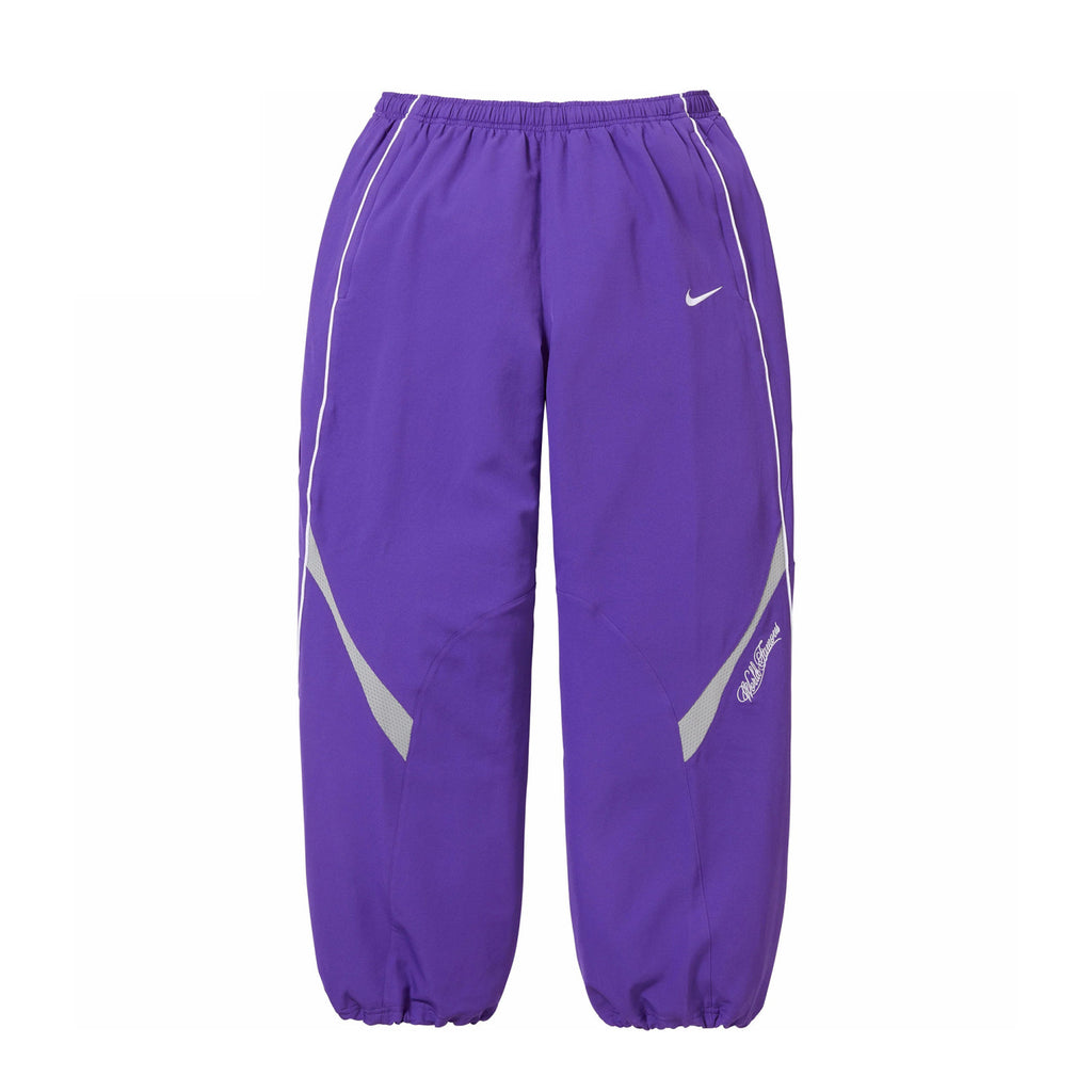 Supreme x Nike Men's Fashionable Cuff Embroidery Zipper Fitted Long-Sleeved Solid Color Sports Jacket Casual Striped Elastic Loose Sports Pants #81521