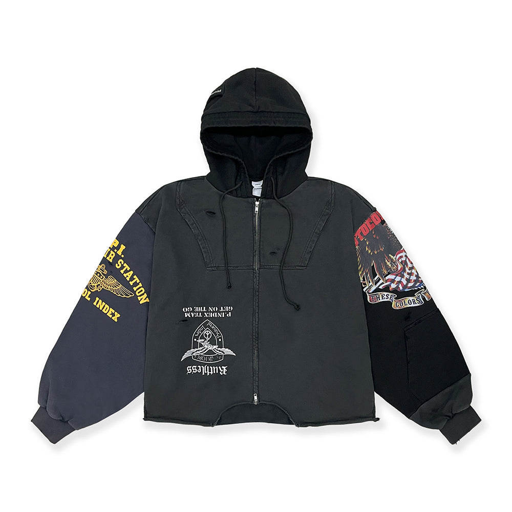 Protocol Index Upside Down Zip Hoodie Black #334250