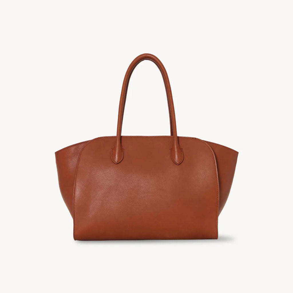 THE ROW Men's & Women's Marlo 12 Tote Bag Lychee-Patterned Shopping Tote Casual Solid-Color Plain-Weave Leather Handbag Bags W1802L72MUAS #81732