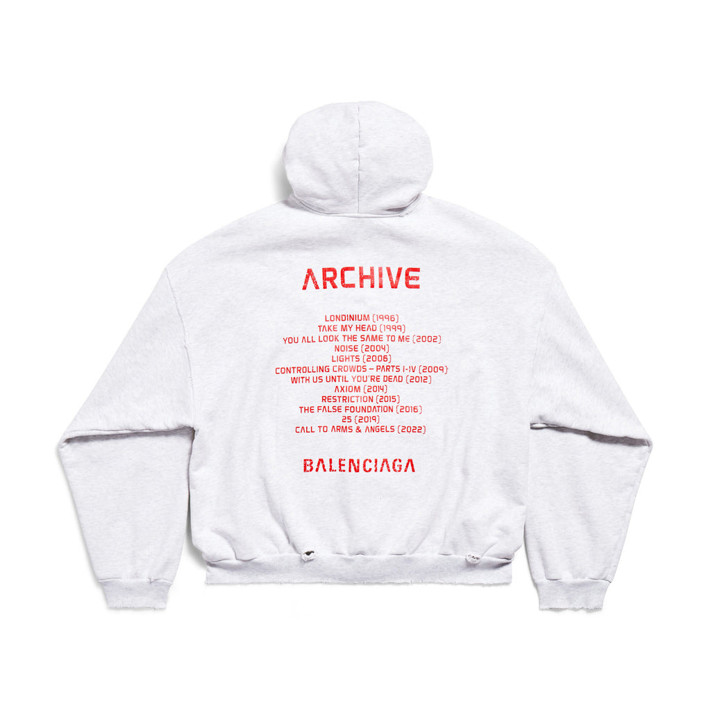 Balenciaga Men's Autumn Music Archive Series Connected Zip-up Hoodie Medium Jacket #97348