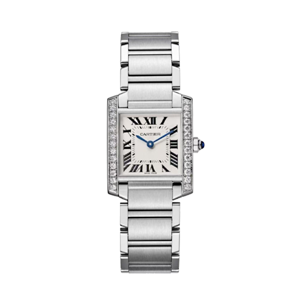 Cartier Tank Must Men's and Women's Solid Color Stainless Steel Quartz Watch #77666