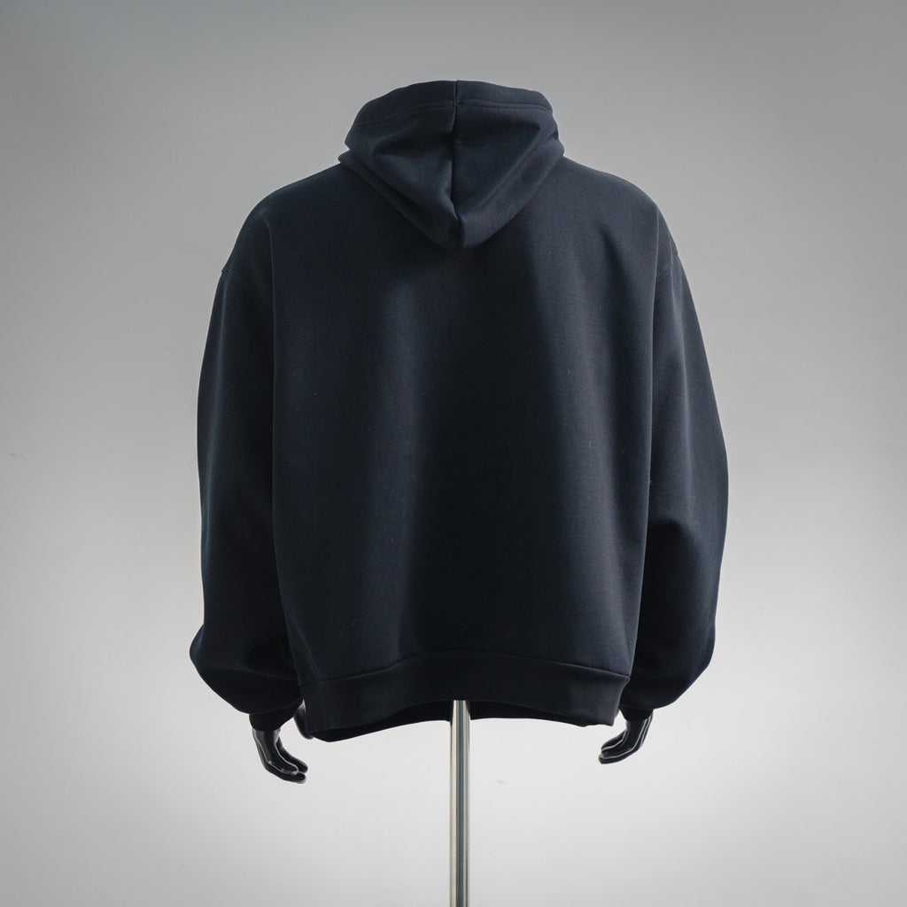 Balenciaga 3b Sports Icon Zip-up Hoodie in Washed Black White #375599