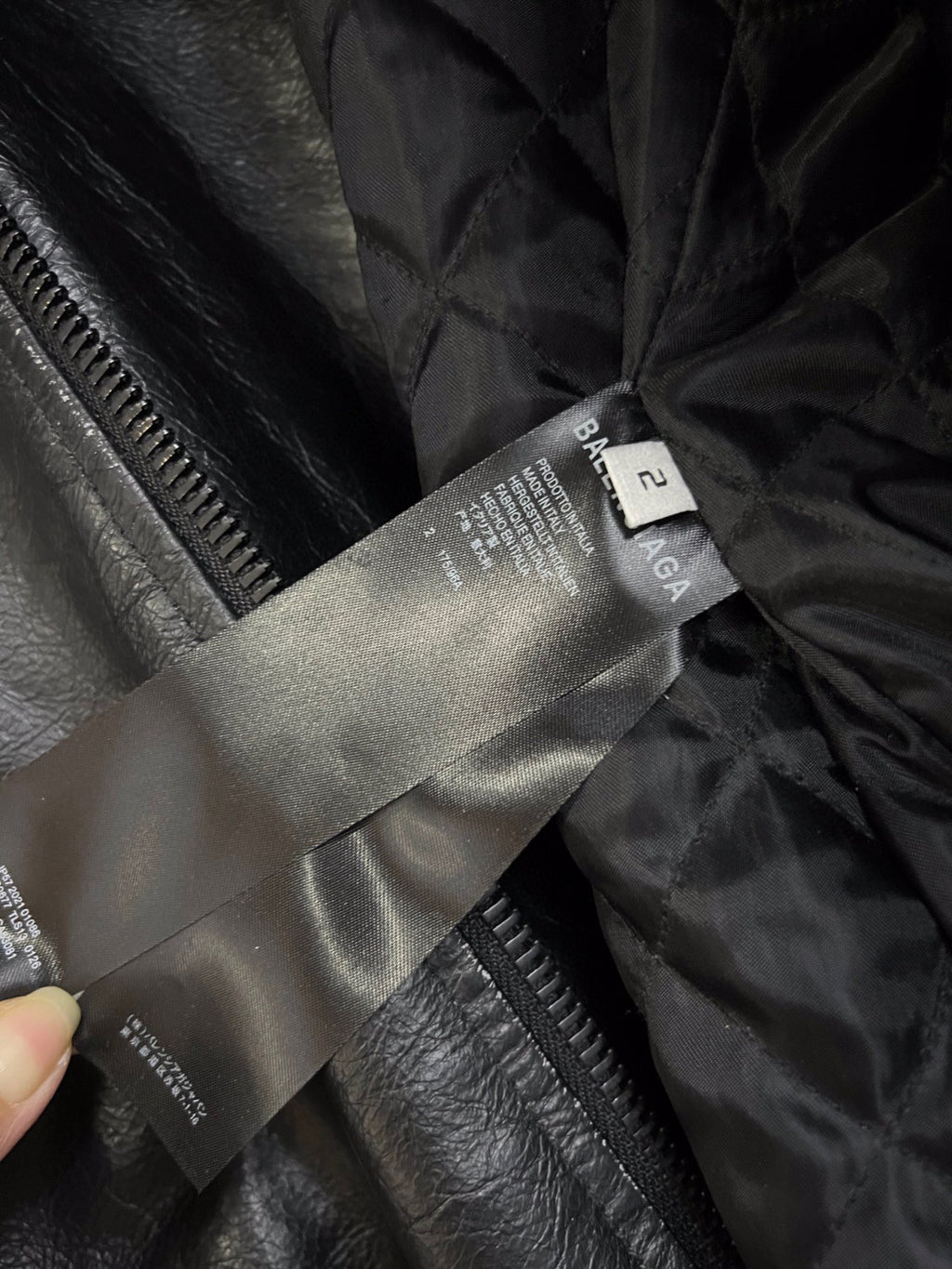 Balenciaga Black Leather Vintage Long Jacket Ngvp #6657