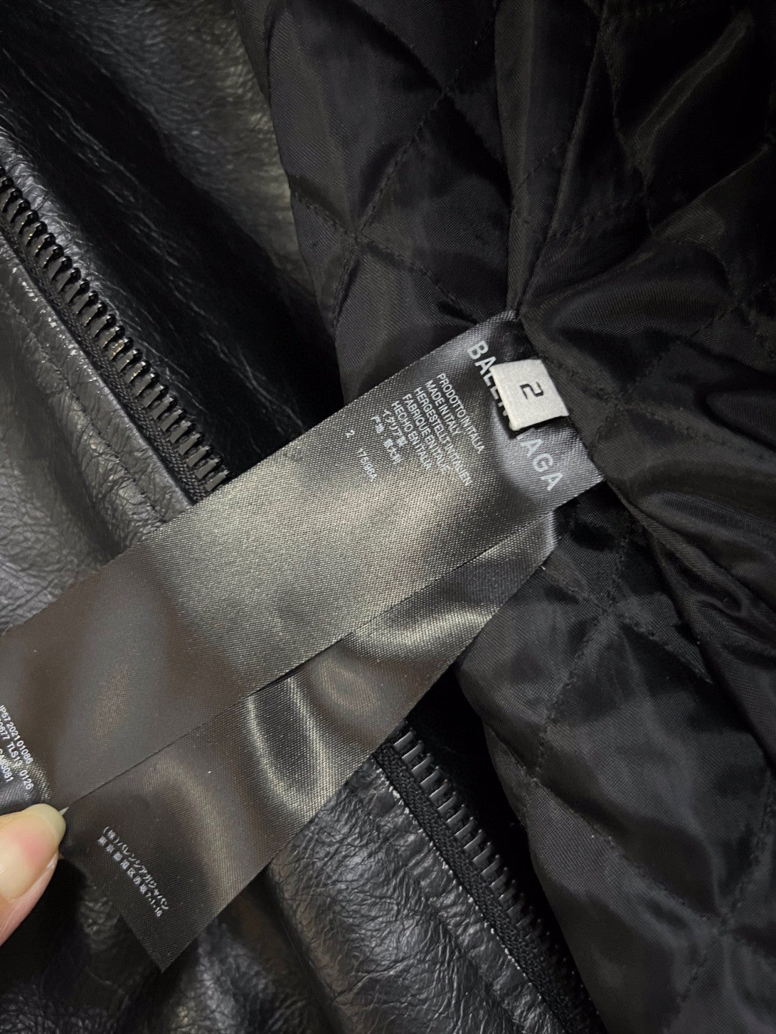 Balenciaga Black Leather Vintage Long Jacket Ngvp #6657