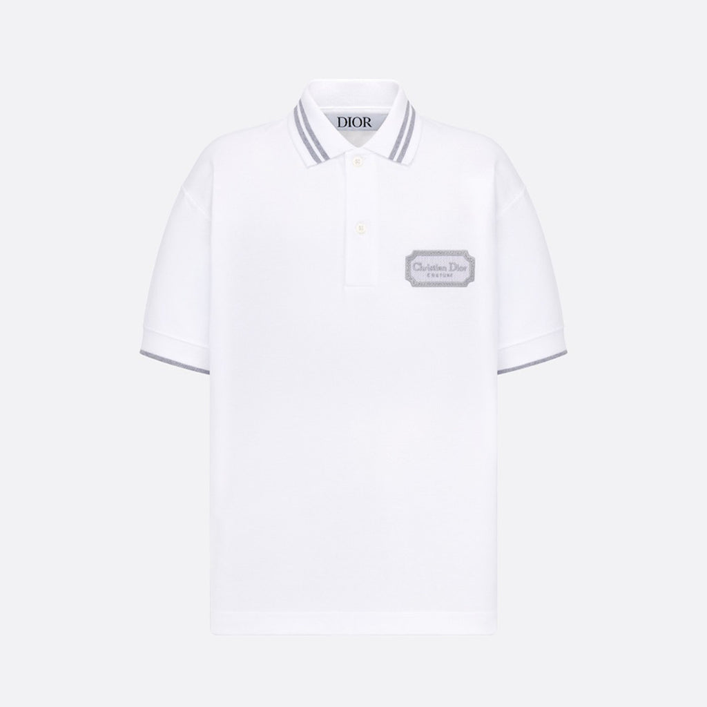 Dior Kid's Summer Christian Dior Embroidered Casual Pullover Fitted Short Sleeve Lapel Polo Shirt #31283