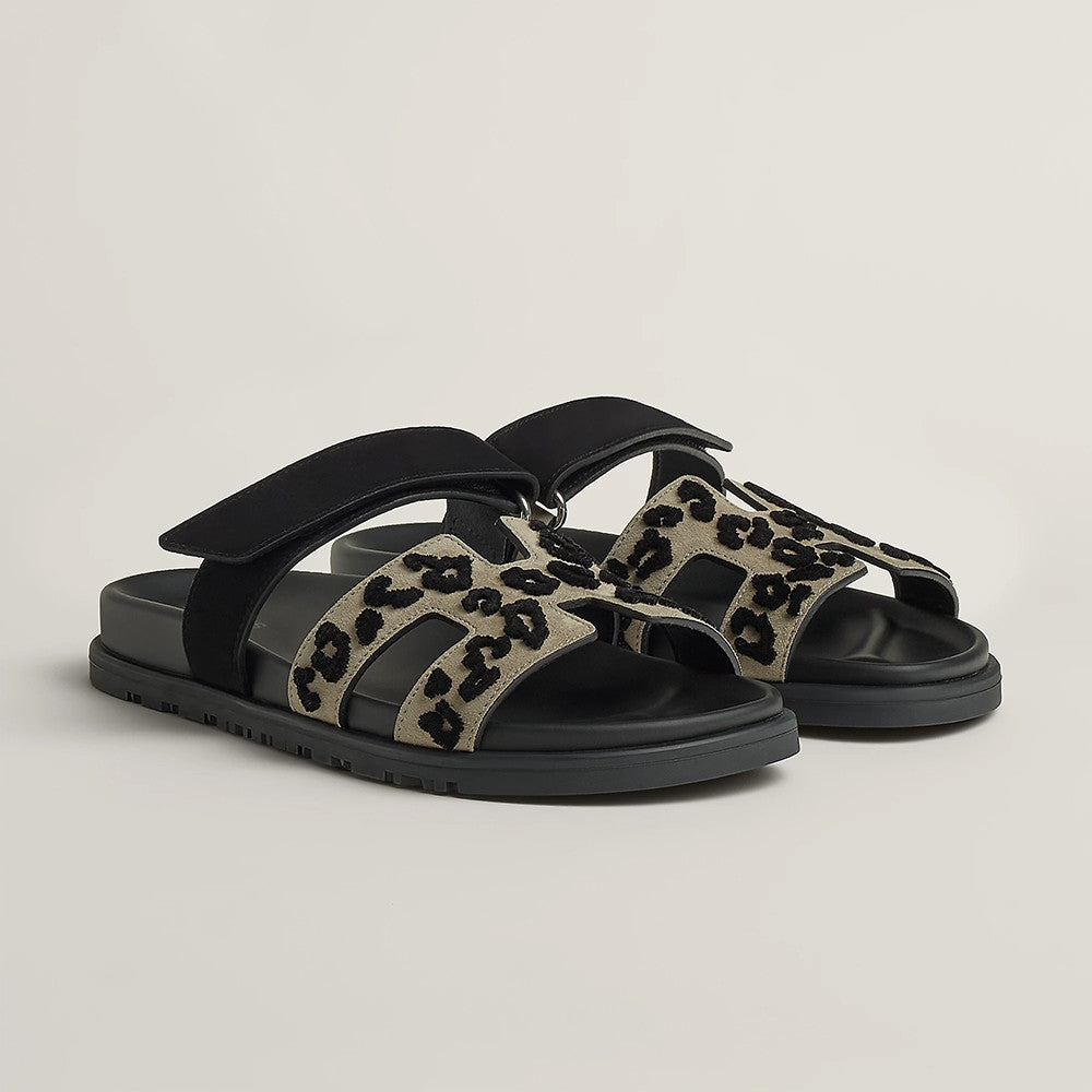 Hermès Chypre sandal Brown #376389