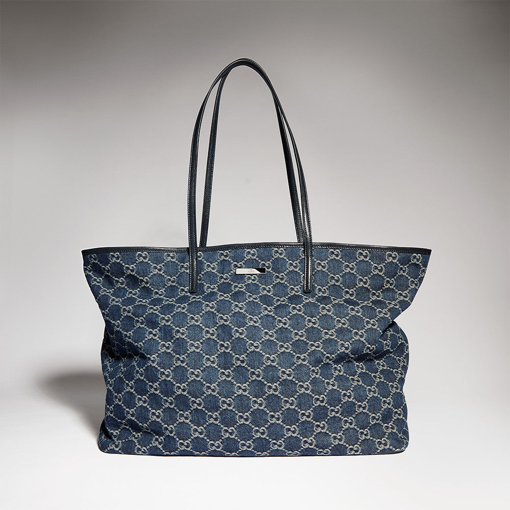 GUCCI Gucci Tribeca Large Tote bag GG Denim #384012