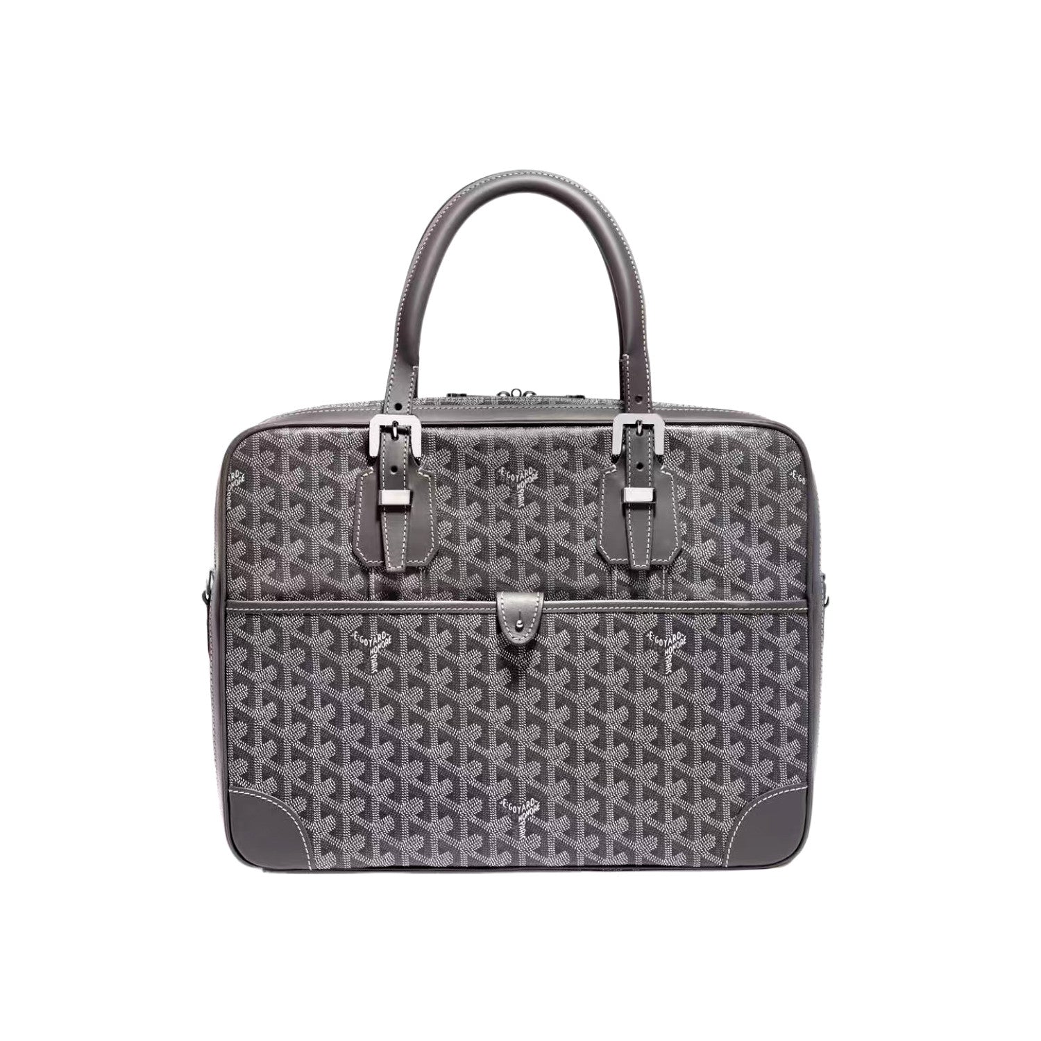 Goyard Men's & Women's Fashion Classic Distressed Full Print Zipper Closure Leather Handle Briefcase Tote Bag Bags #79434