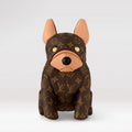 Louis Vuitton 25ss Pooch Bag French Bulldog-shaped design with zip closure Monogram coated canvas shoulderhandbag brown perfect for everyday casual wear #194816
