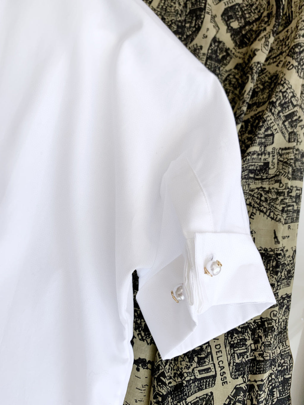 Dior Blouse With Puff Sleeves Women's Embroidered Logo Short Sleeve Shirt #96261