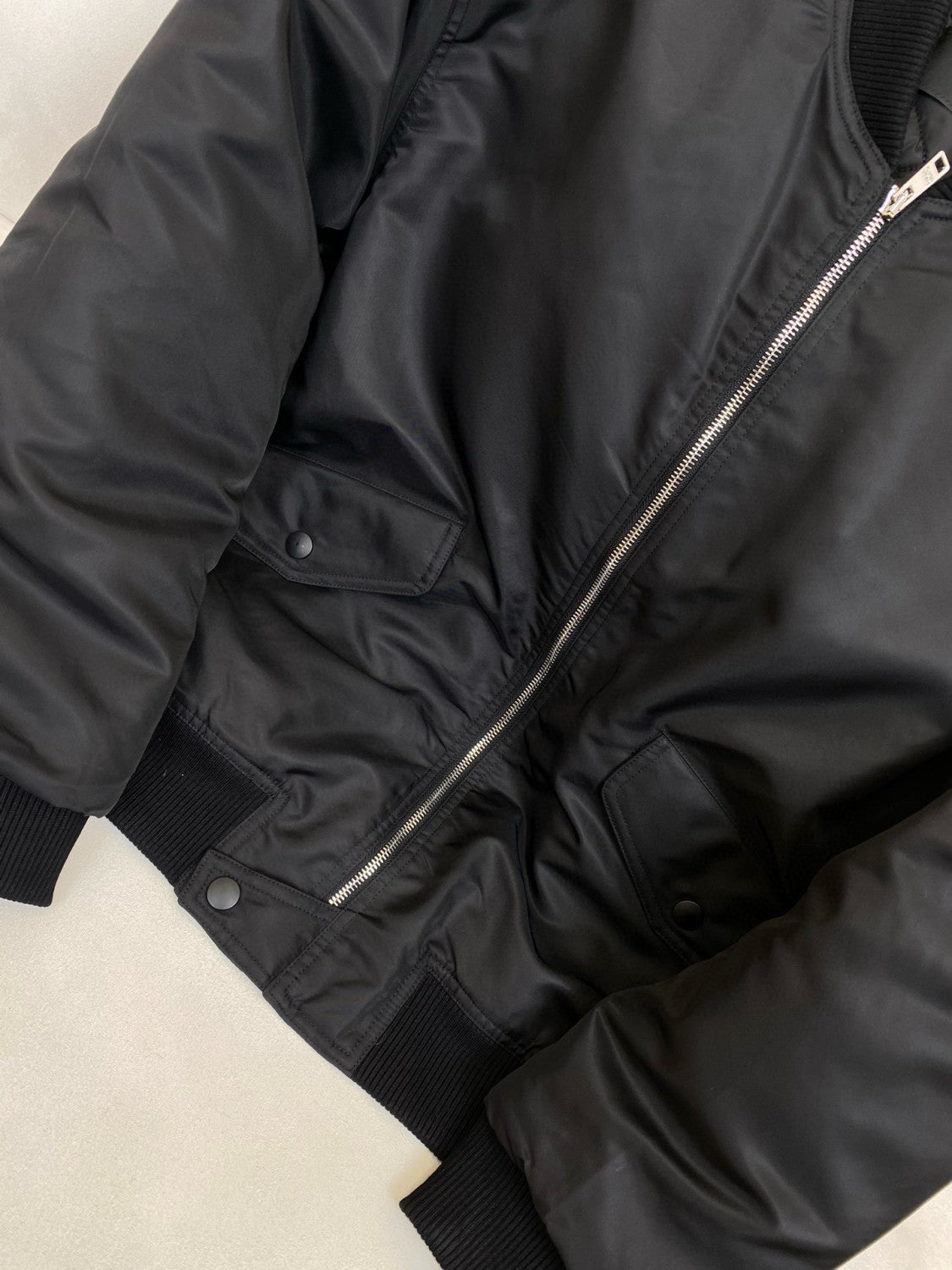 Prada Men's Fall And Winter Recycled Nylon Fabric Zipper Long Sleeve Jacket #75271