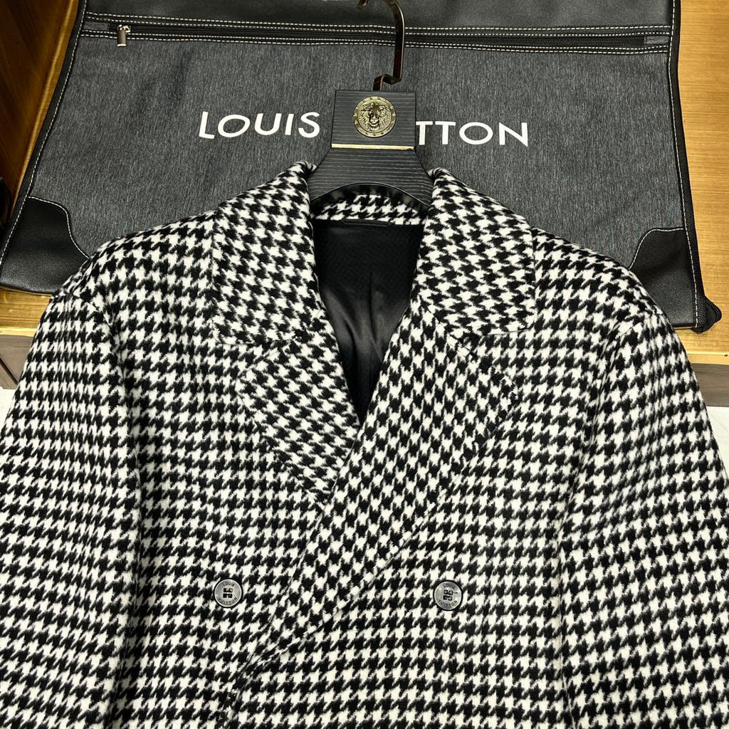 Louis Vuitton Thousand Bird Plaid Double Breasted Jacket Ngvp #6777