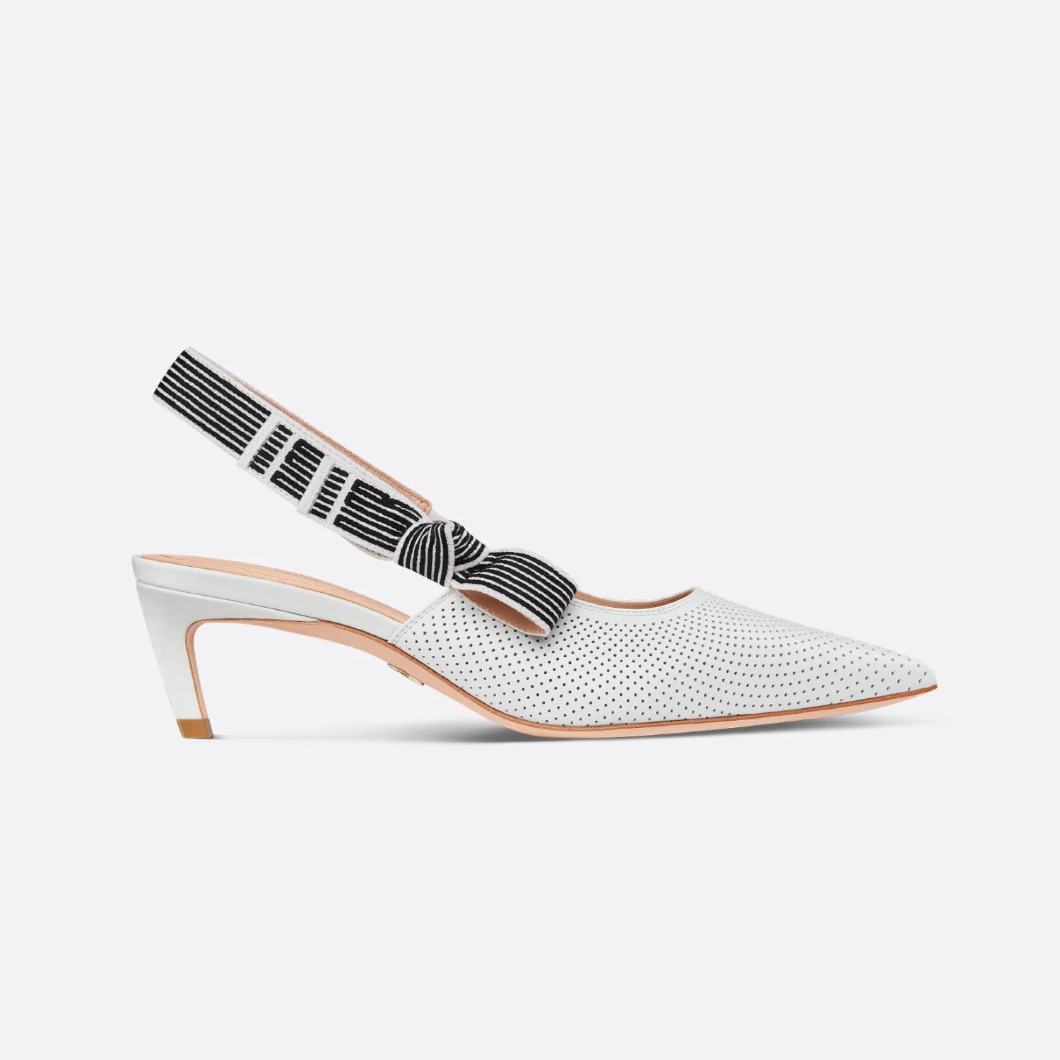 Dior Toujours Women's Summer Solid Color Pointed Toe Closed Toe Fine Heel Breathable Sheepskin Leather High Heel Shoes #77214