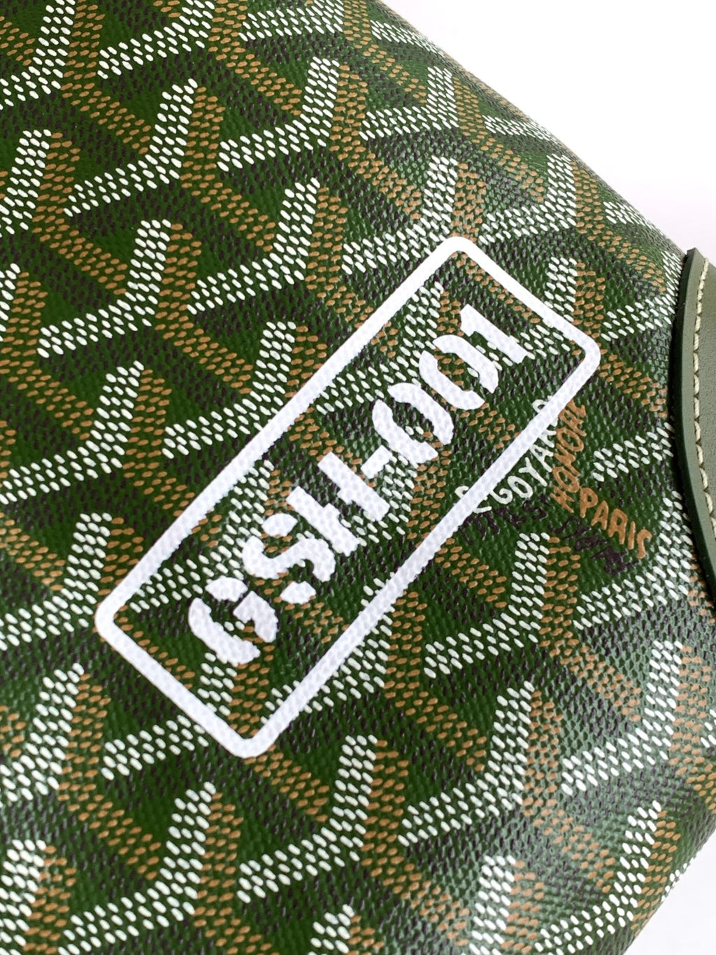 GOYARD Boston Men's And Women's Old Flower Full Print Canvas Collocation Cowhide Shoulder Cross Handbag Travel Bag Bags #76641